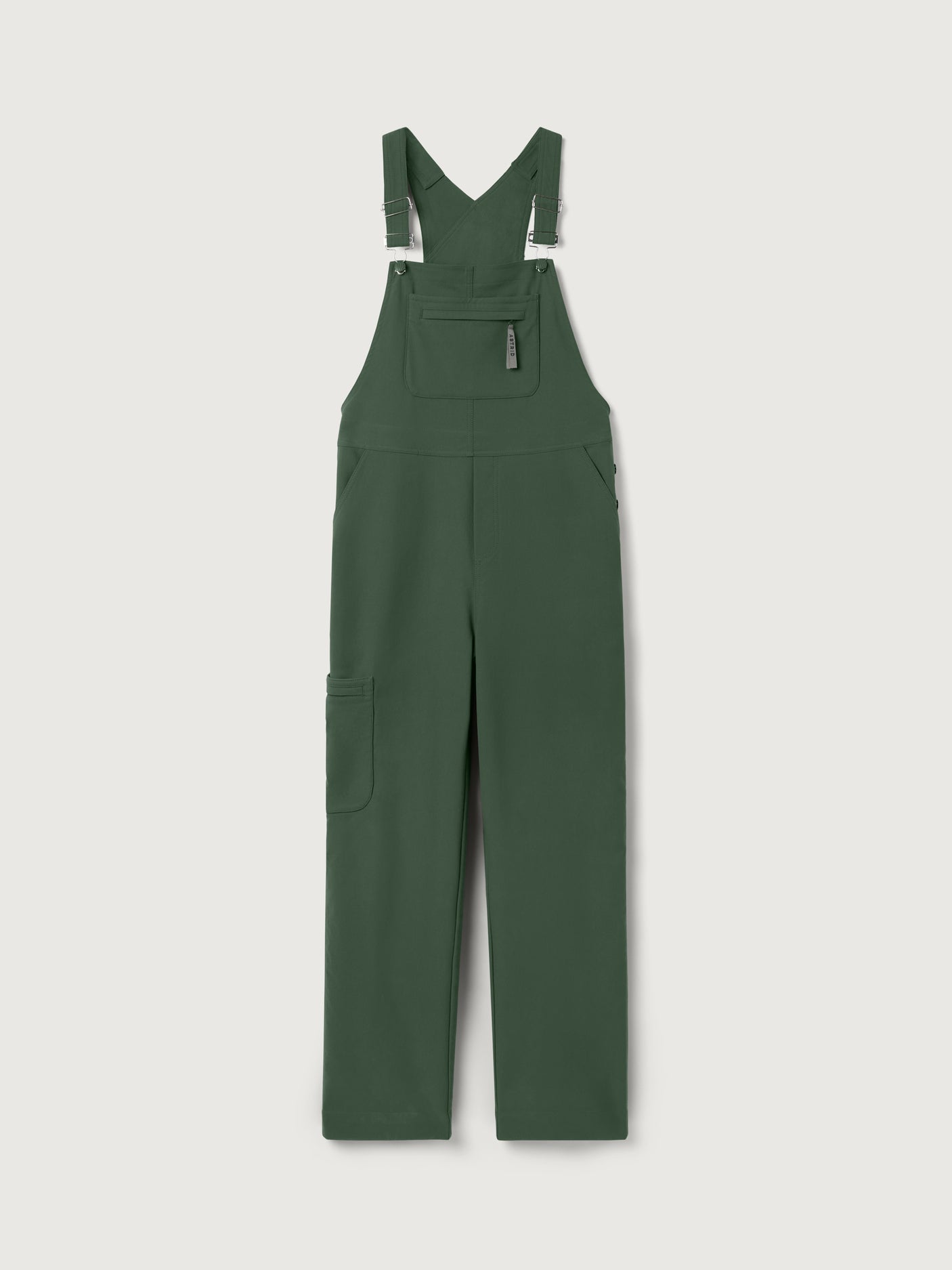 women's workwear dungarees green