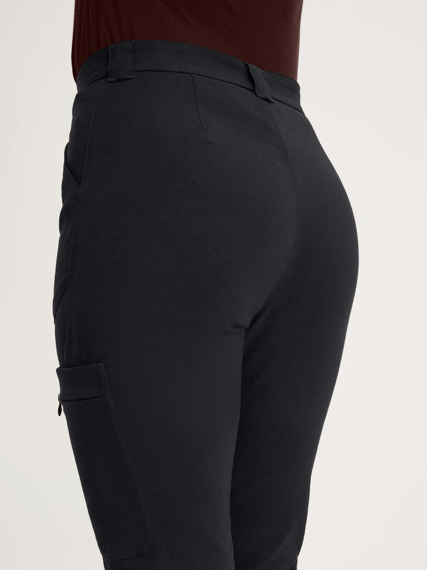 women's hiking pants high waist black