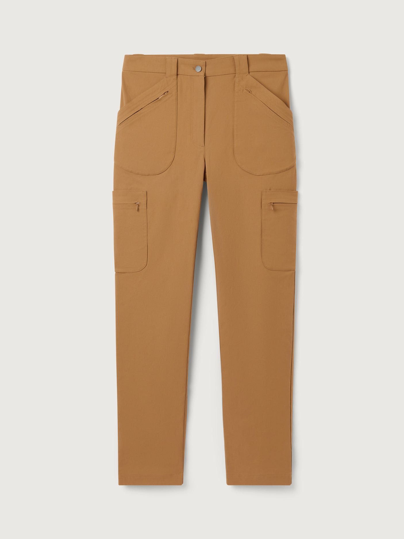 women's hiking pants high waist camel