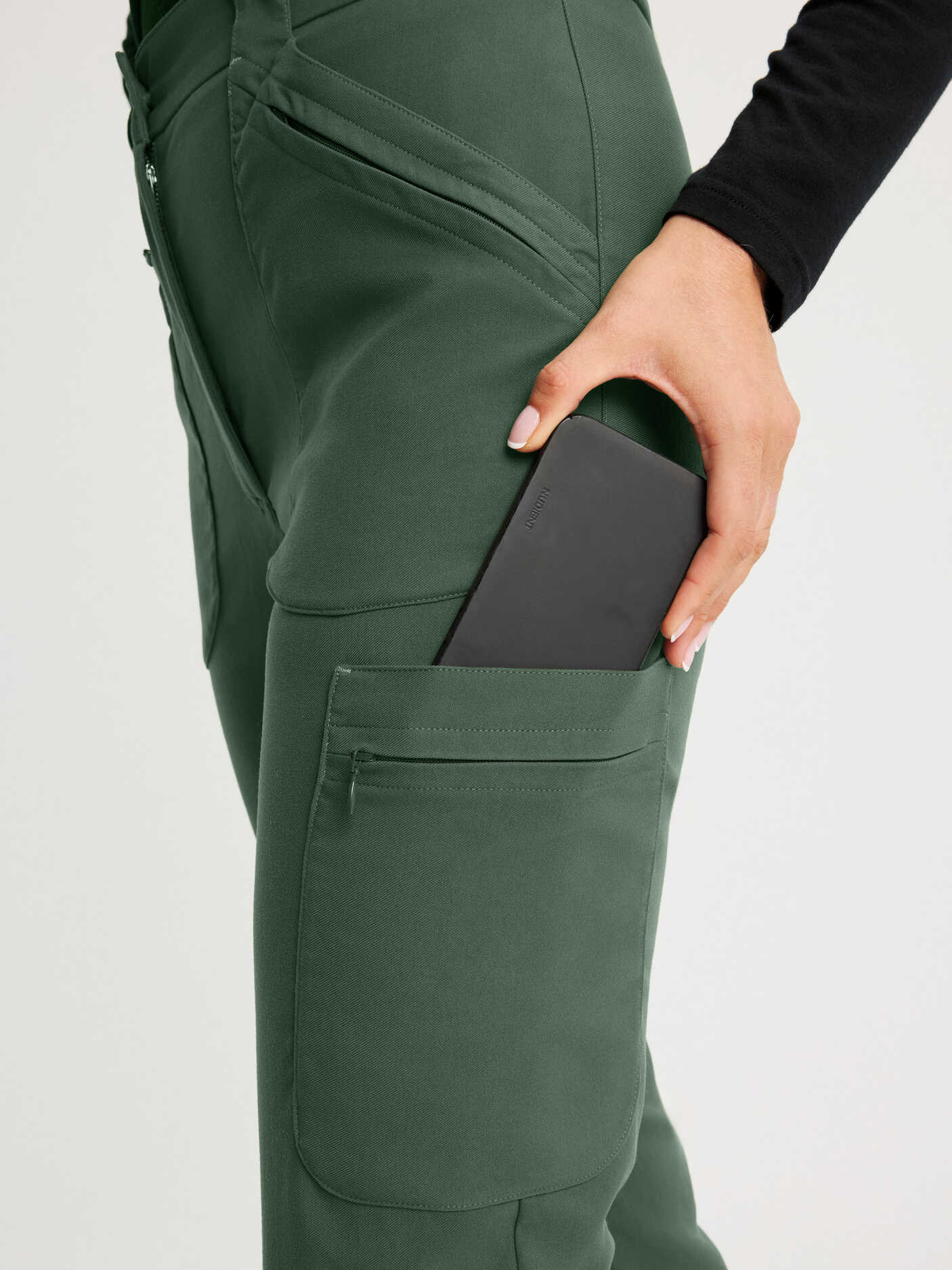 women's hiking pants adjustable waist green