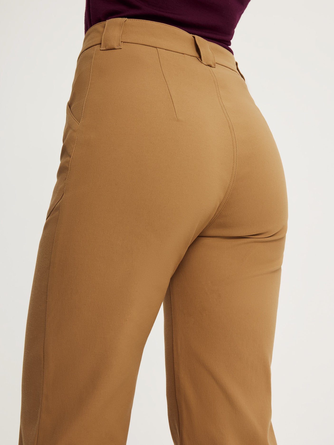 women's outdoor pants high waist camel