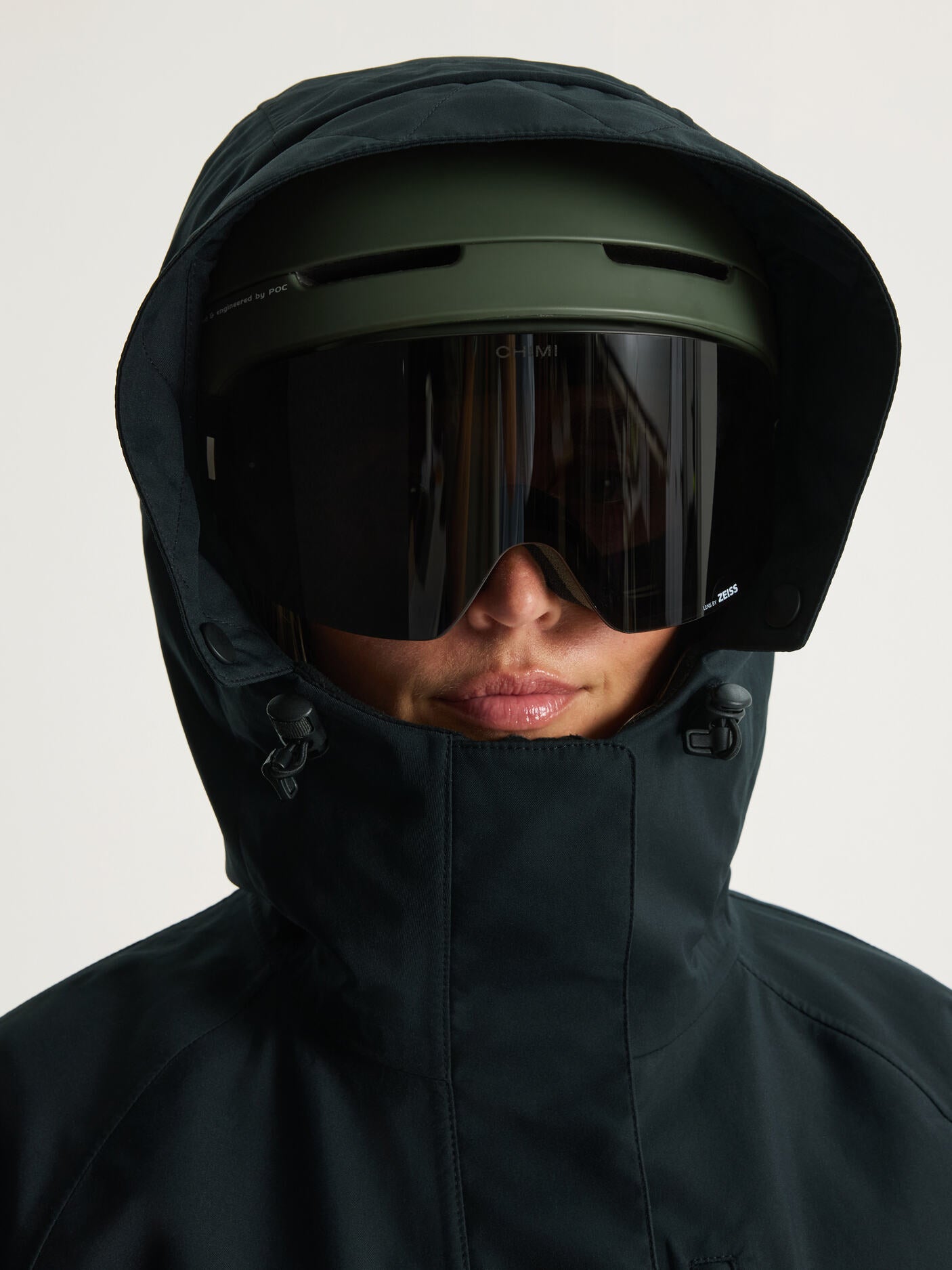 women's waterproof 3L shell jacket black