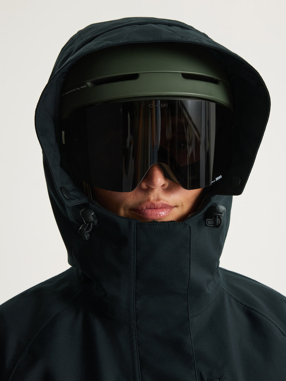 women's waterproof 3L shell jacket black