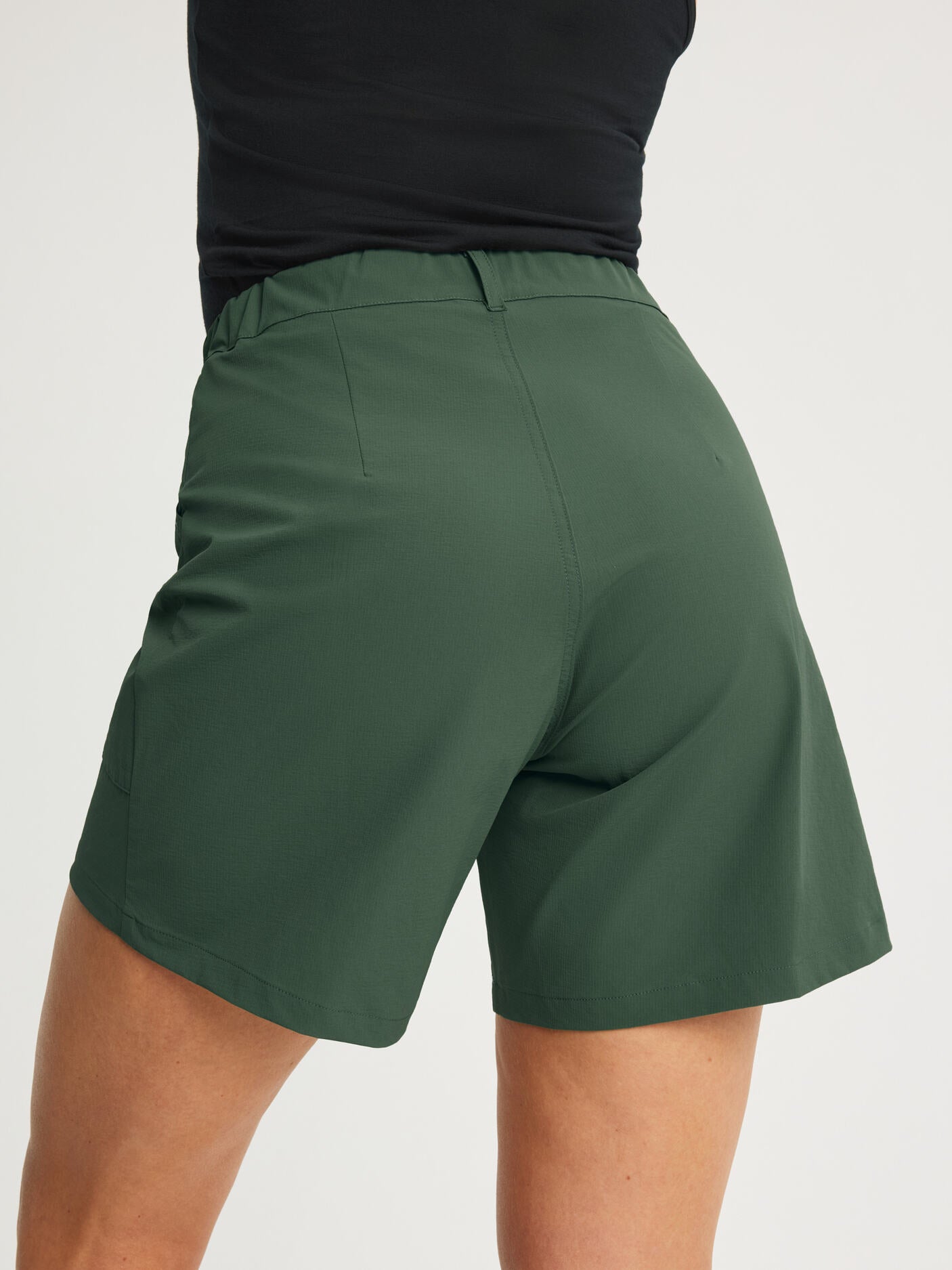 women's outdoor shorts high waist green