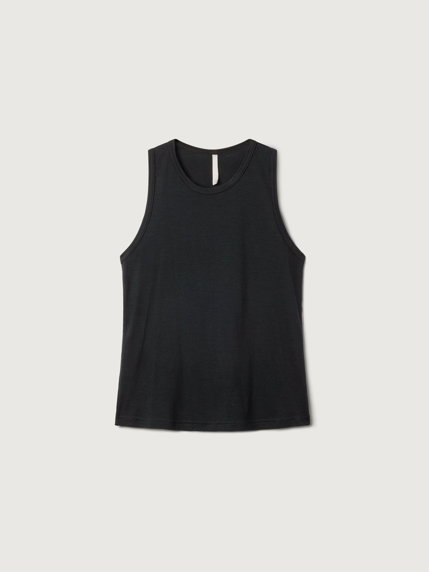women's merino singlet black