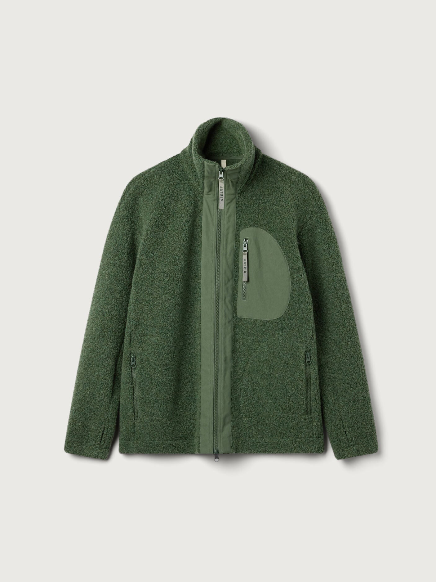women's fleece jacket green