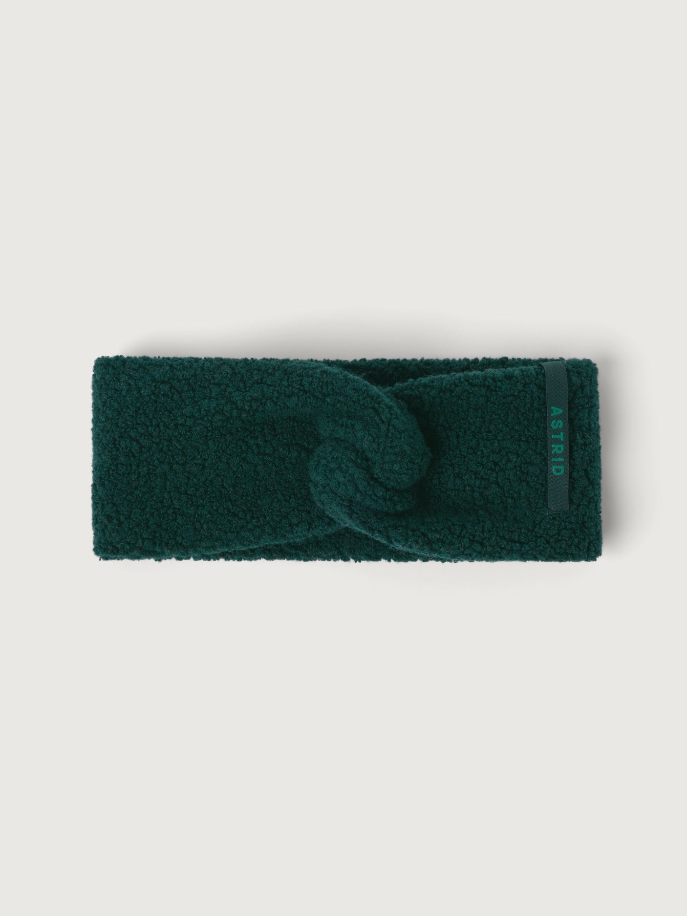women's wool headband dark green