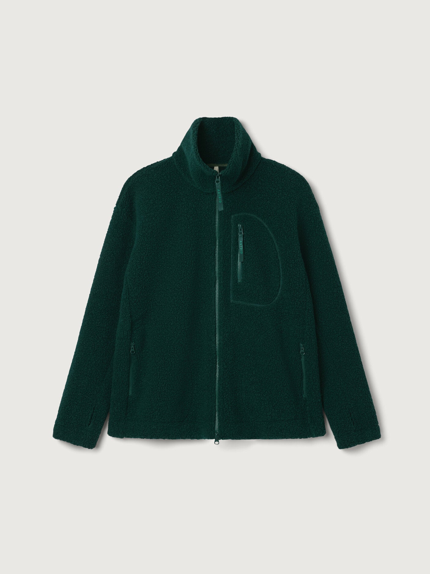 women's fleece jacket dark green