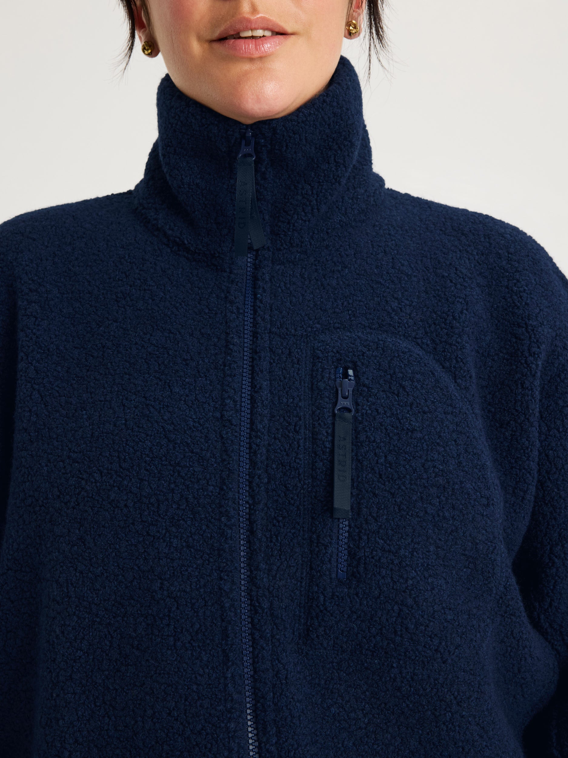 women's fleece jacket navy