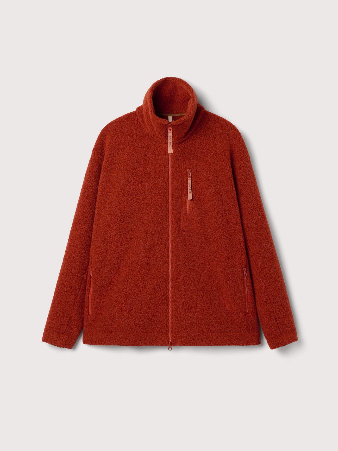 women's fleece jacket rust