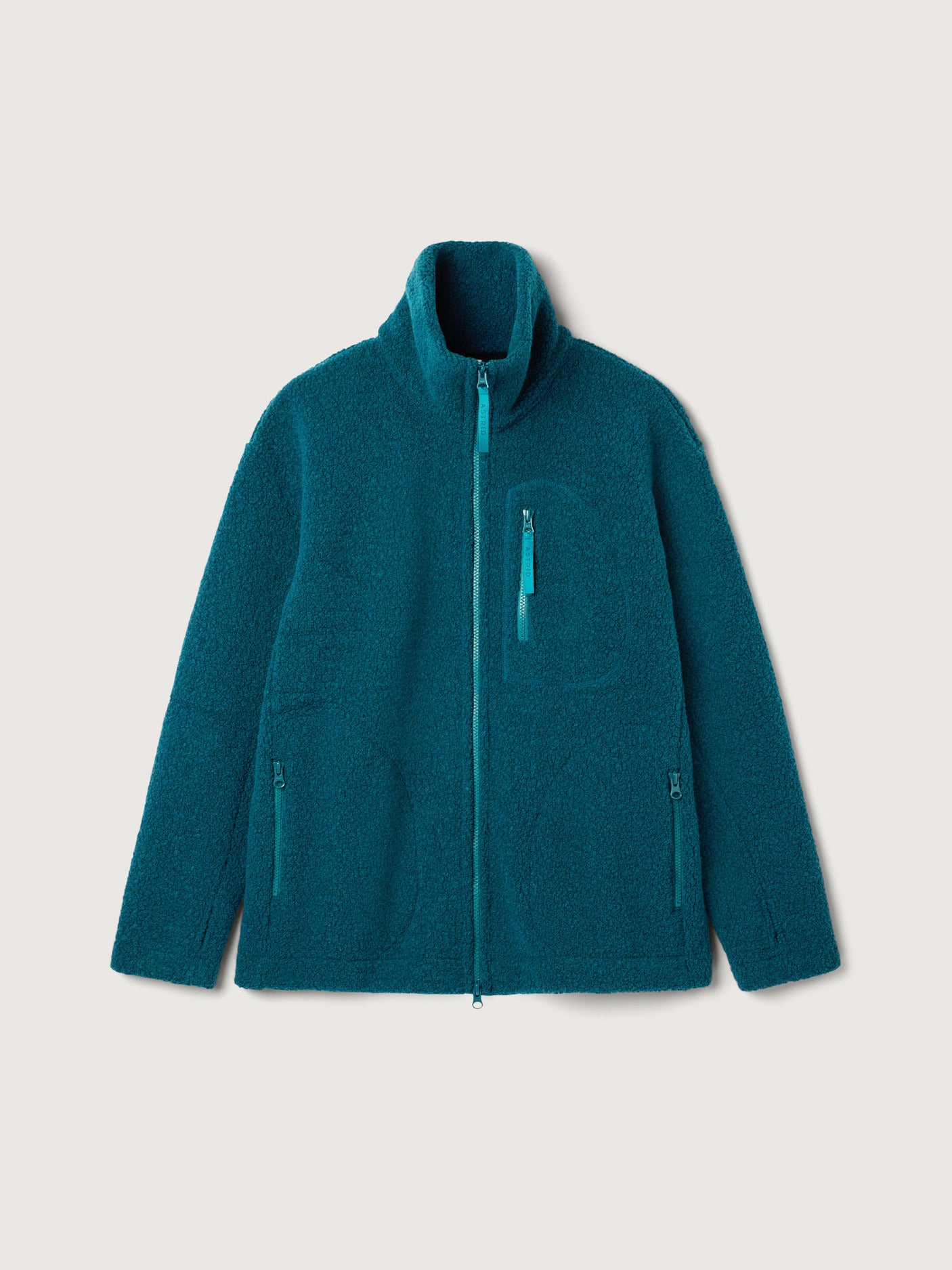 women's fleece jacket teal