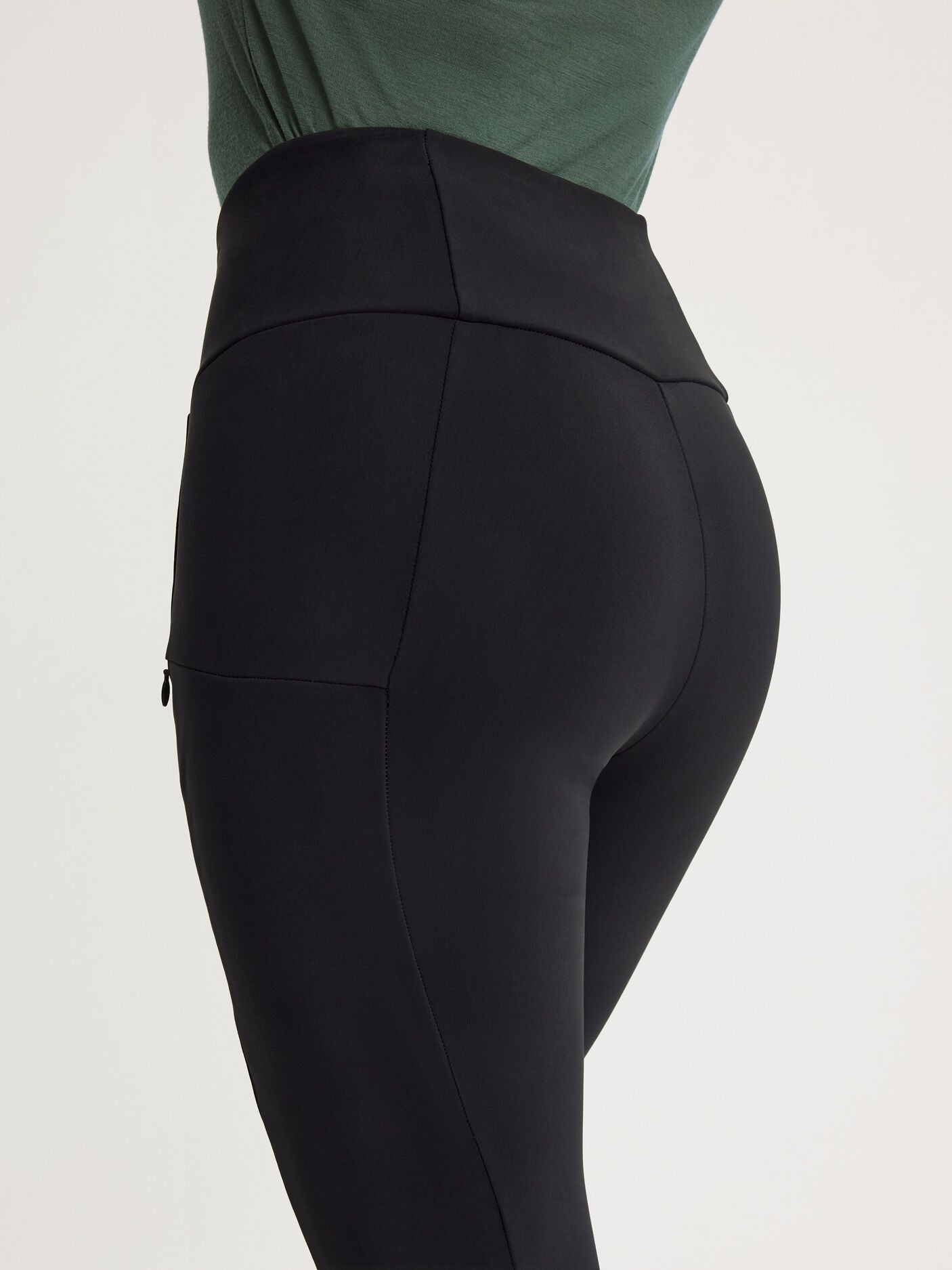 women's hiking tights high waist black