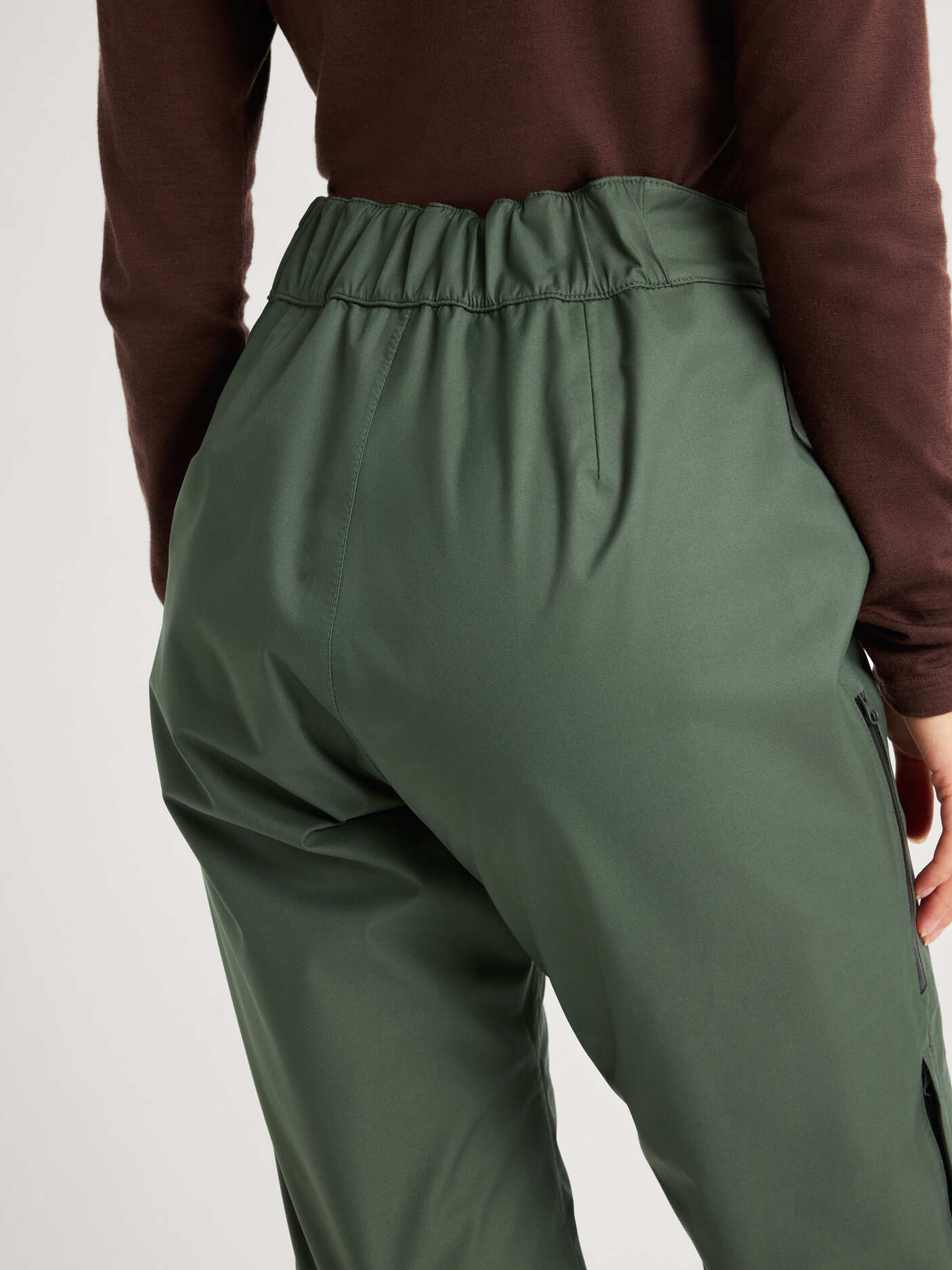 women's shell pants green