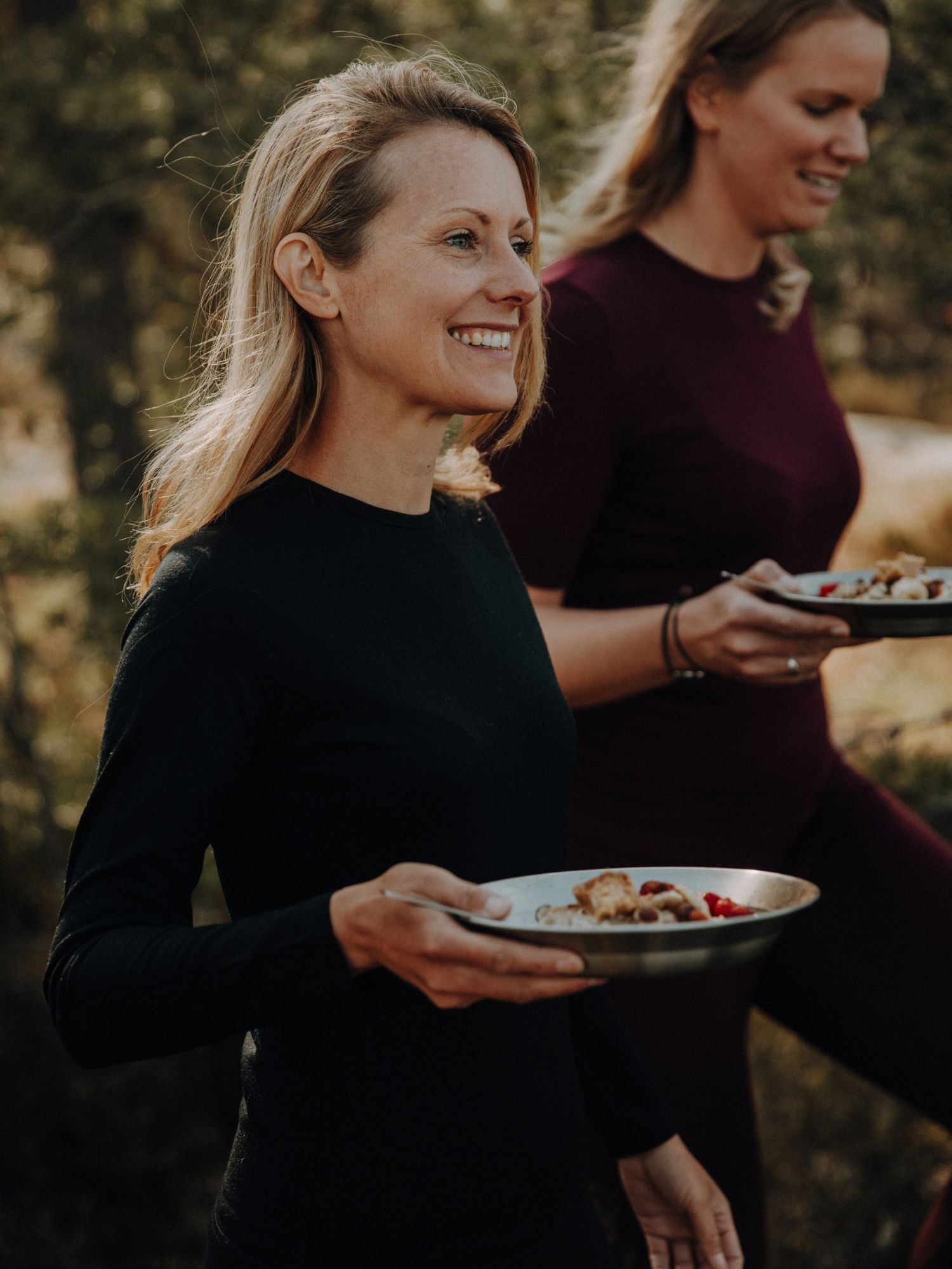 women's merino top long sleeve black