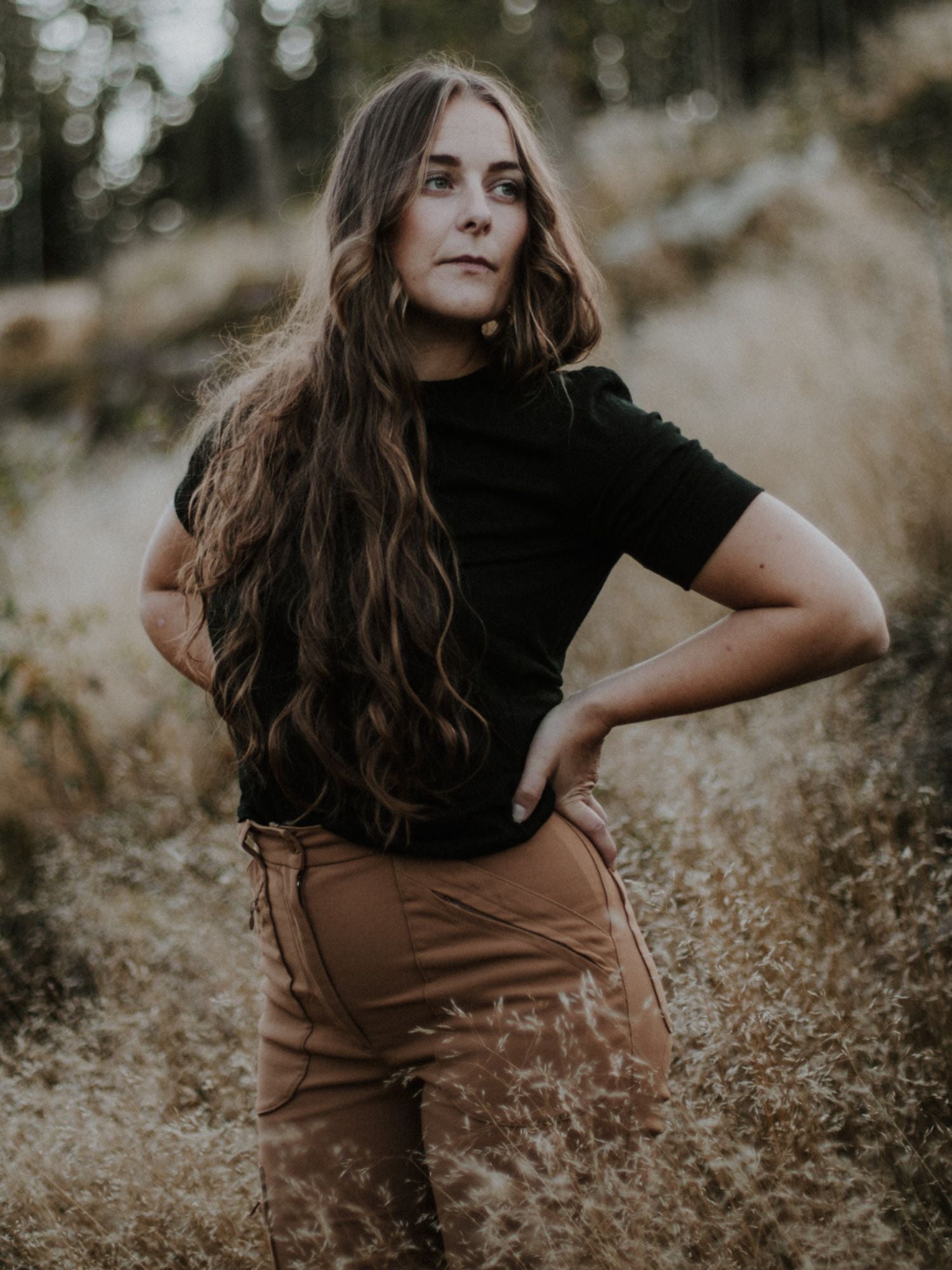 women's merino top short sleeve black