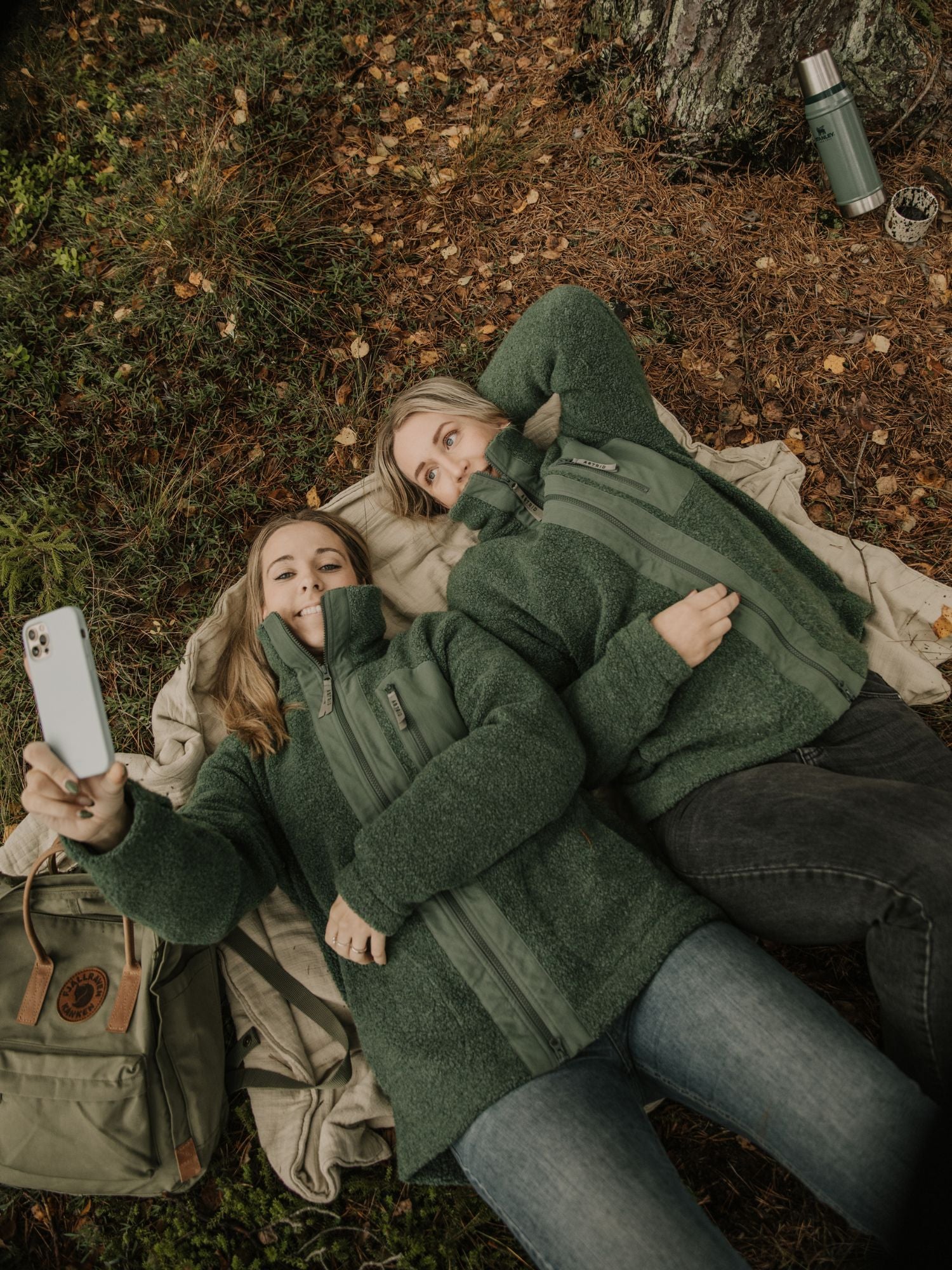 women's fleece jacket green