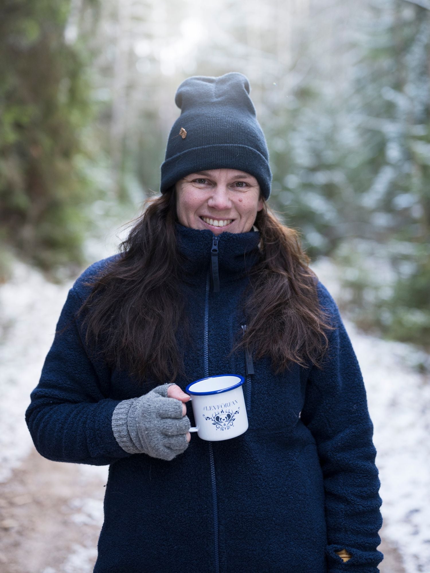 women's fleece jacket navy