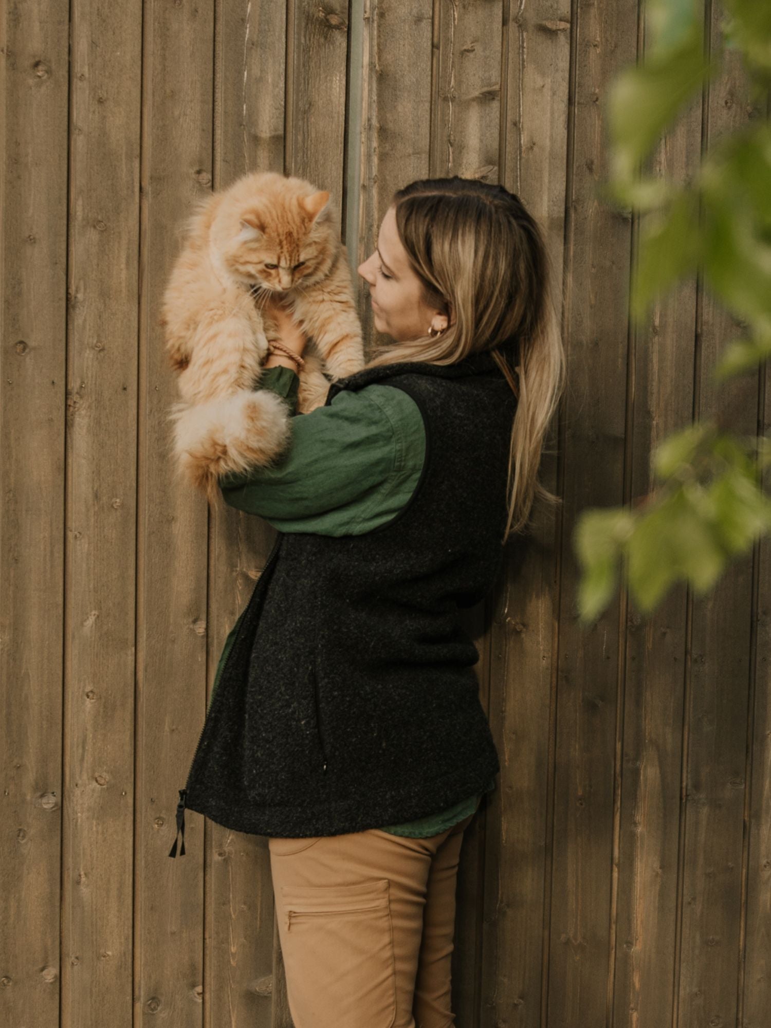 women's fleece vest black