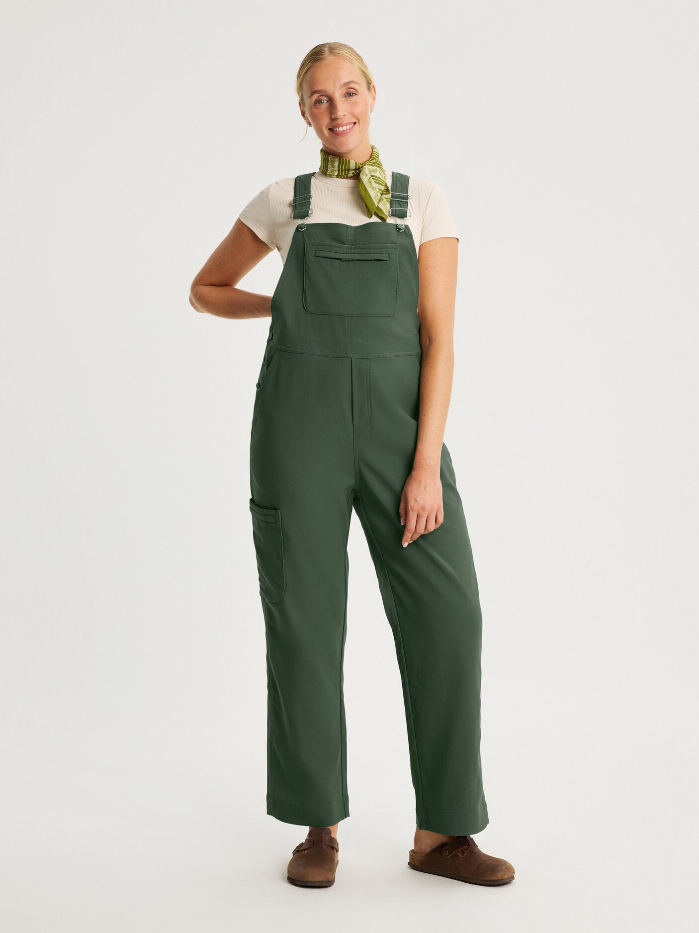 women's workwear dungarees green [[40 - 178cm / 5'10'']]