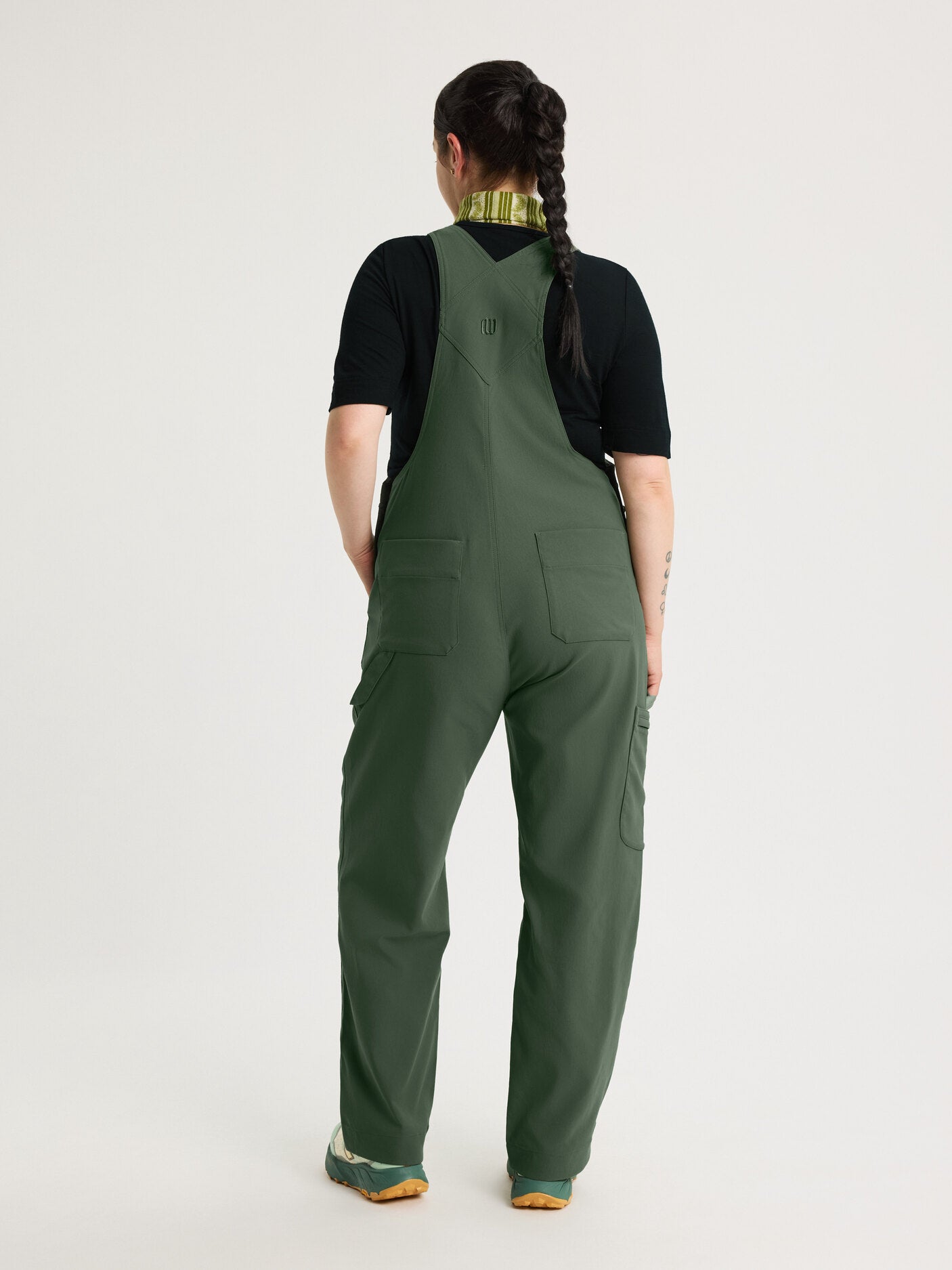 women's workwear dungarees green [[44 - 175cm / 5’9'']]