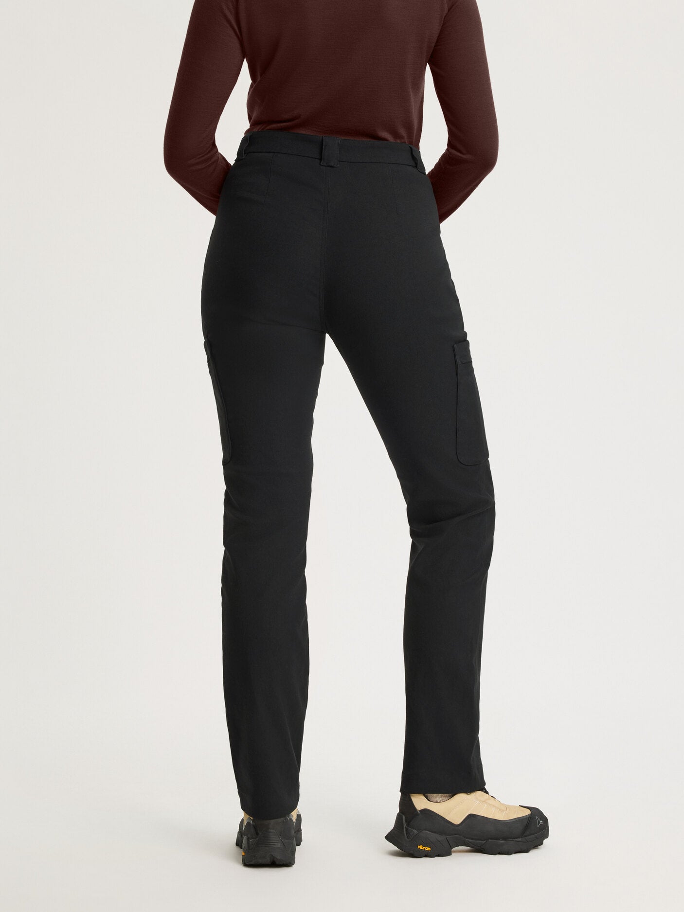 women's hiking pants high waist black [[40 T - 178cm / 5'10'']]