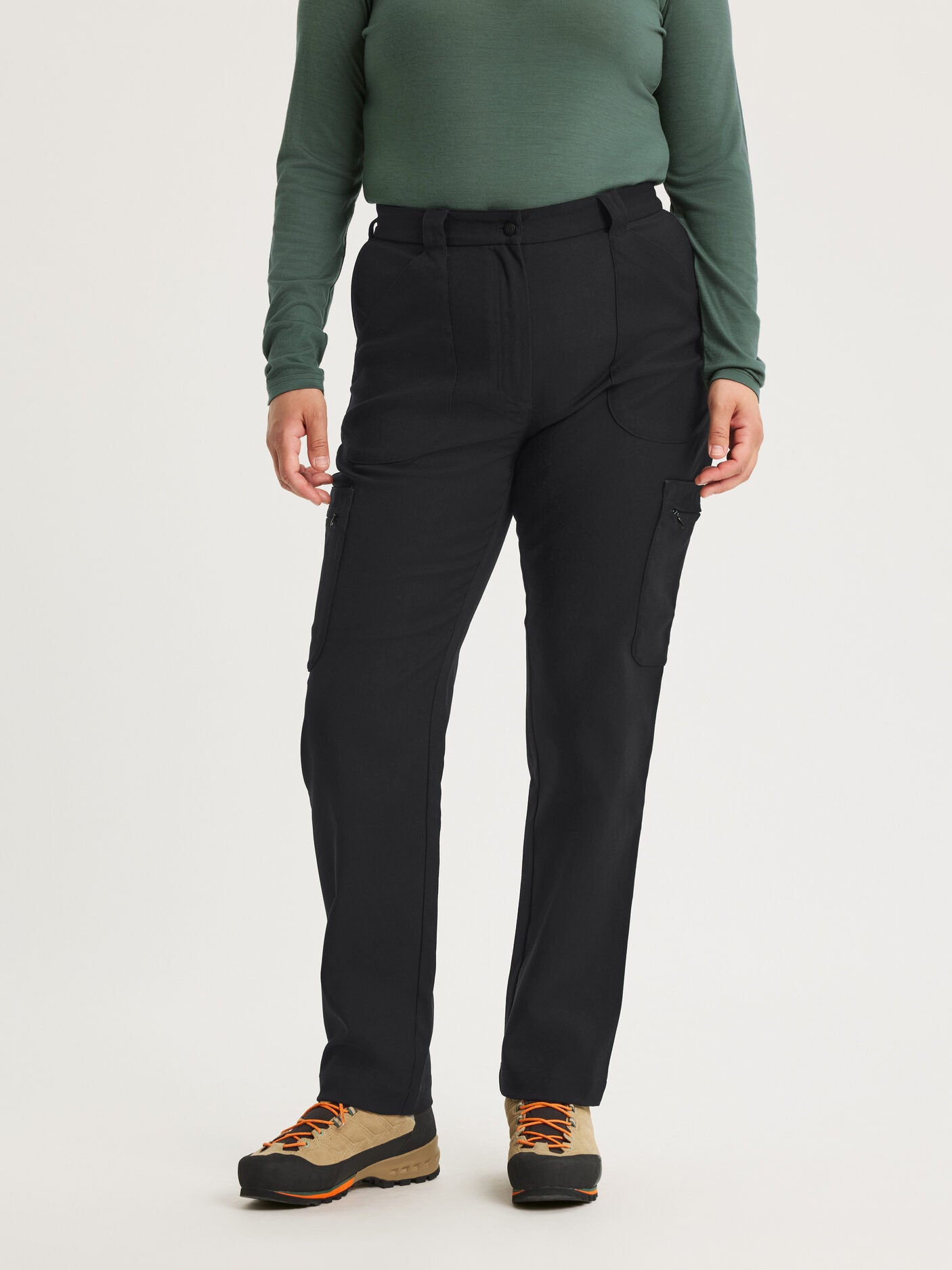 women's hiking pants high waist black [[44 R - 175cm / 5’9'']]