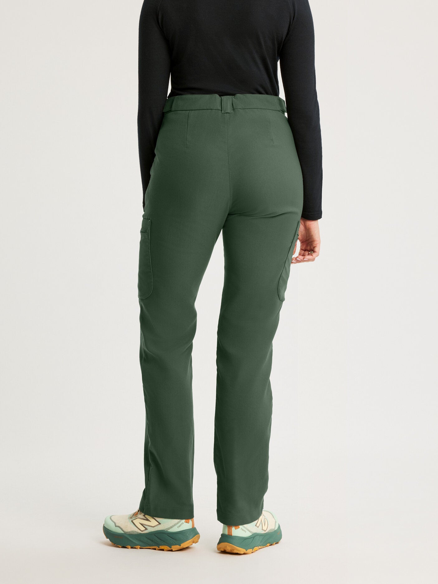 women's hiking pants adjustable waist green [[40 T - 178cm / 5'10'']]