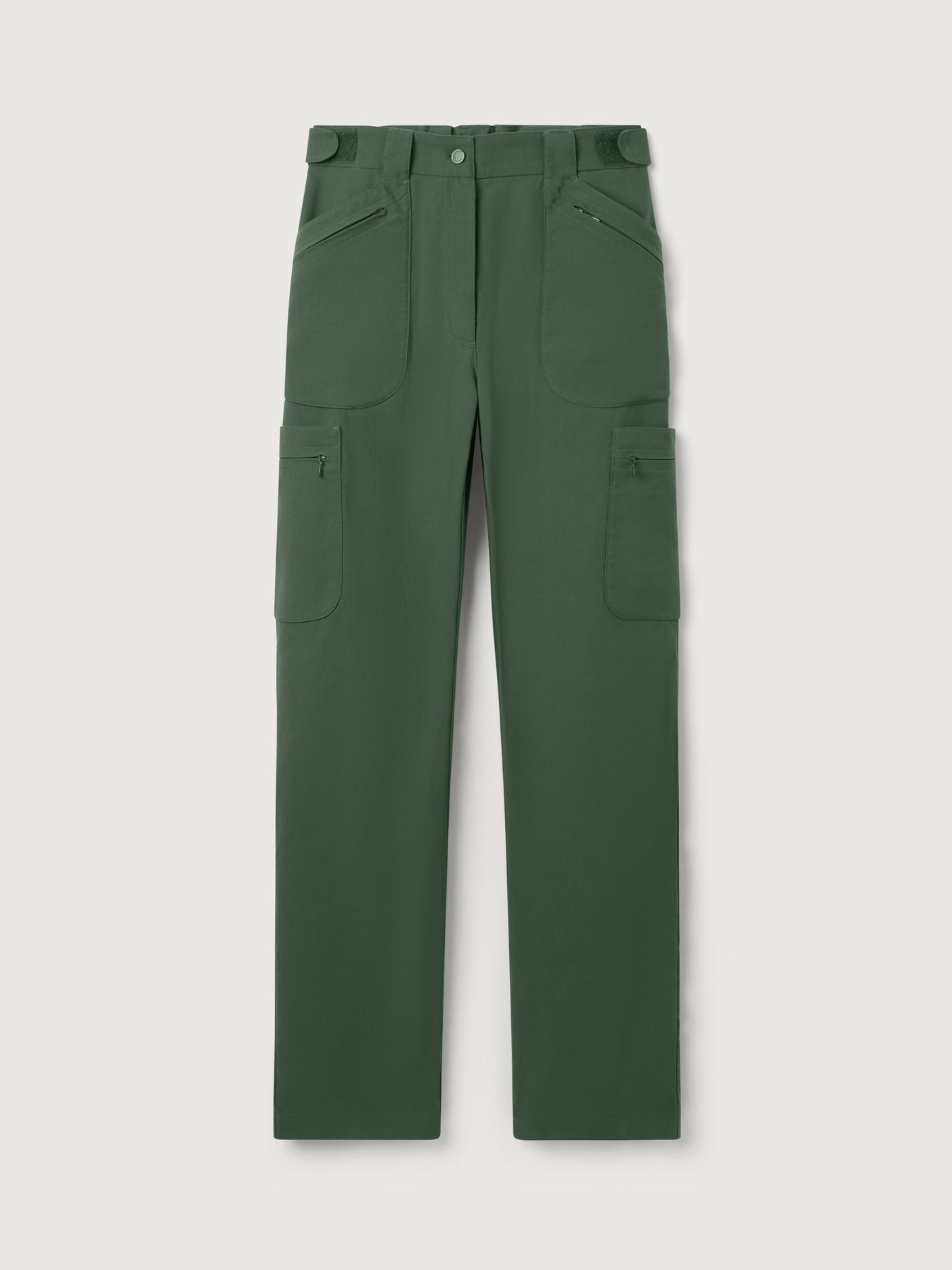 women's hiking pants adjustable waist green