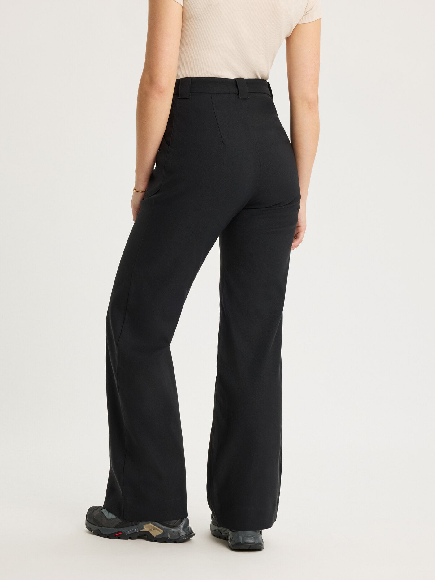 women's outdoor pants high waist black [[36 R - 167cm / 5'6'']]