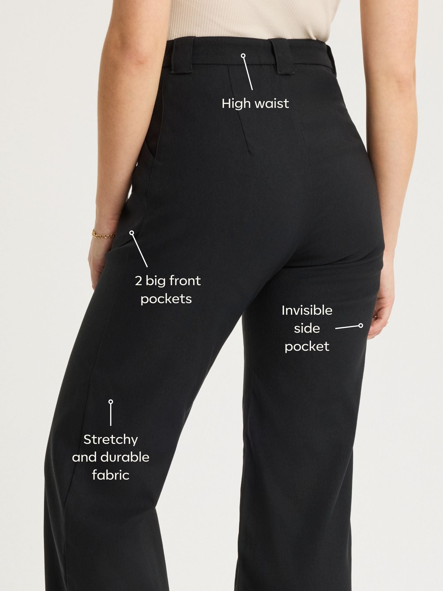 Astrid Outdoorhose Schwarz