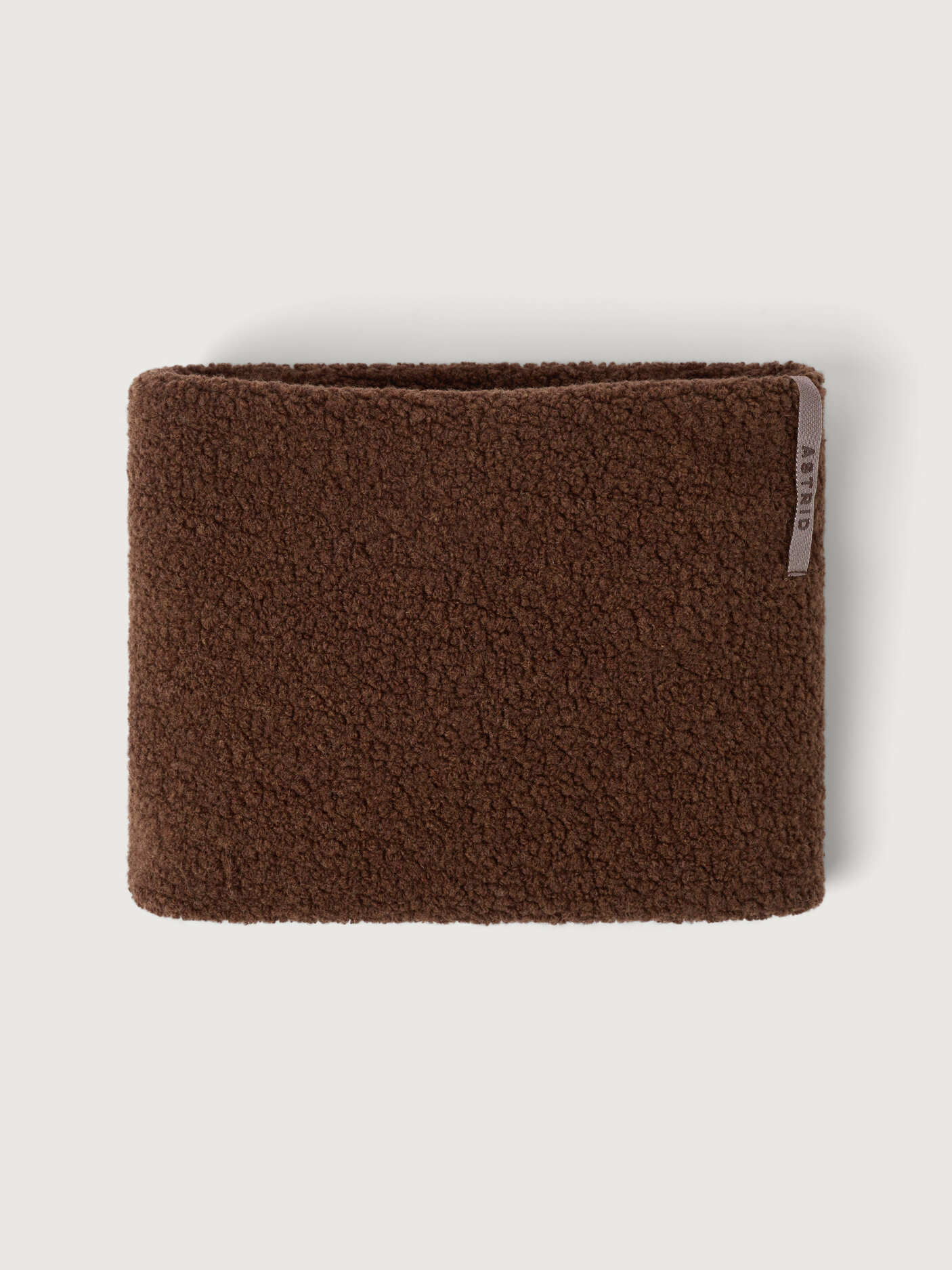 women's wool neckwarmer brown