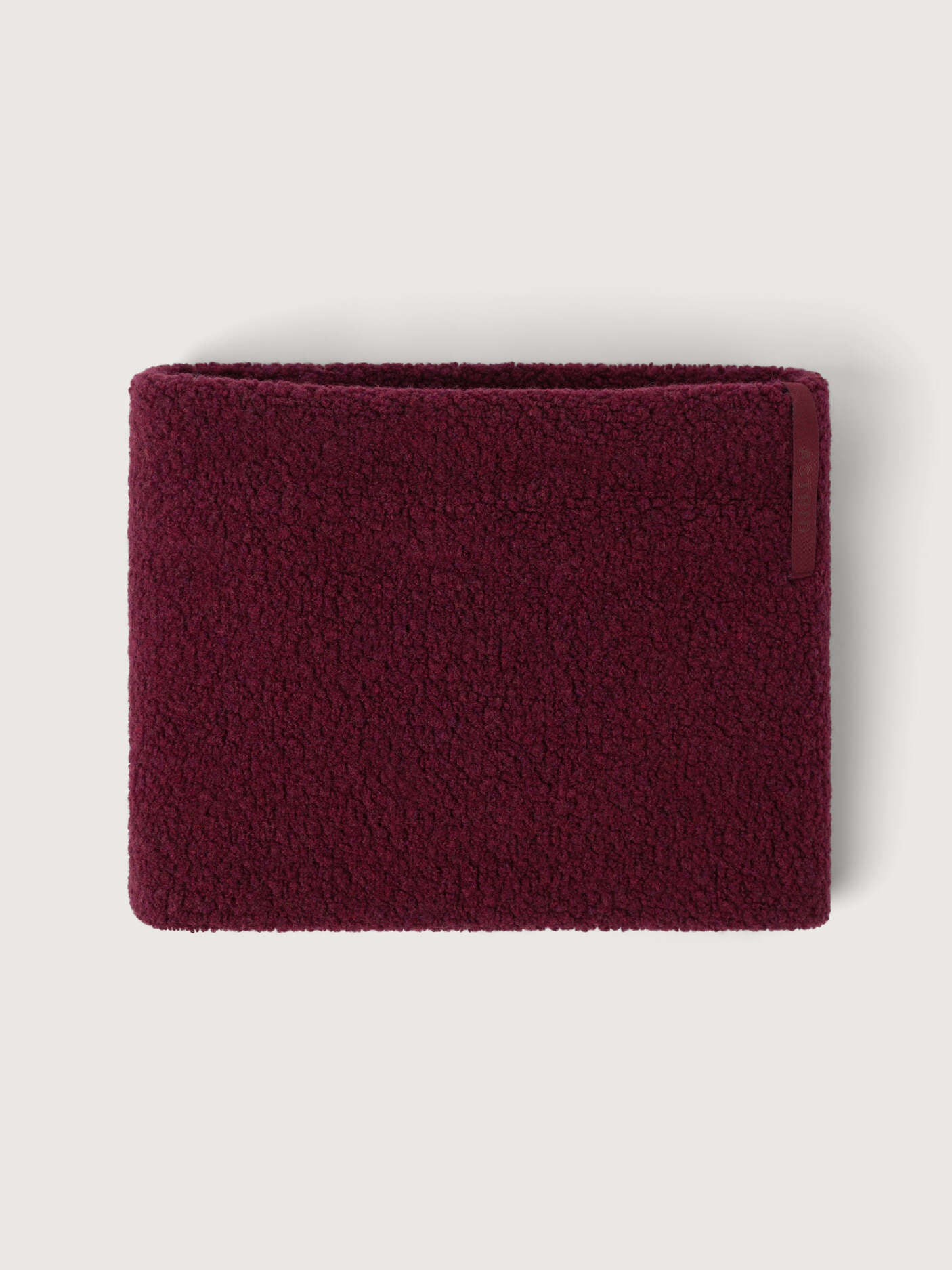 women's wool neckwarmer burgundy