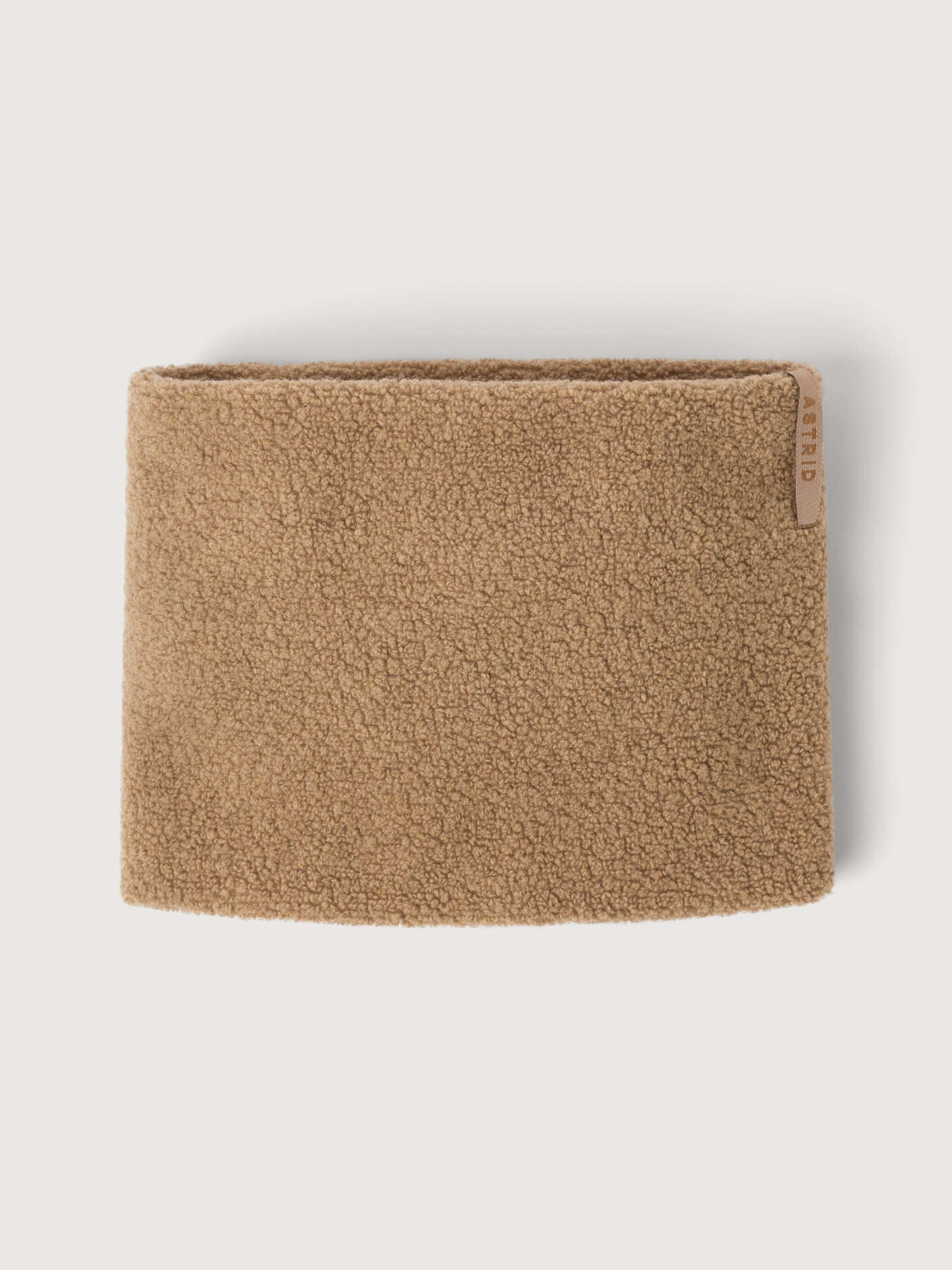 women's wool neckwarmer camel