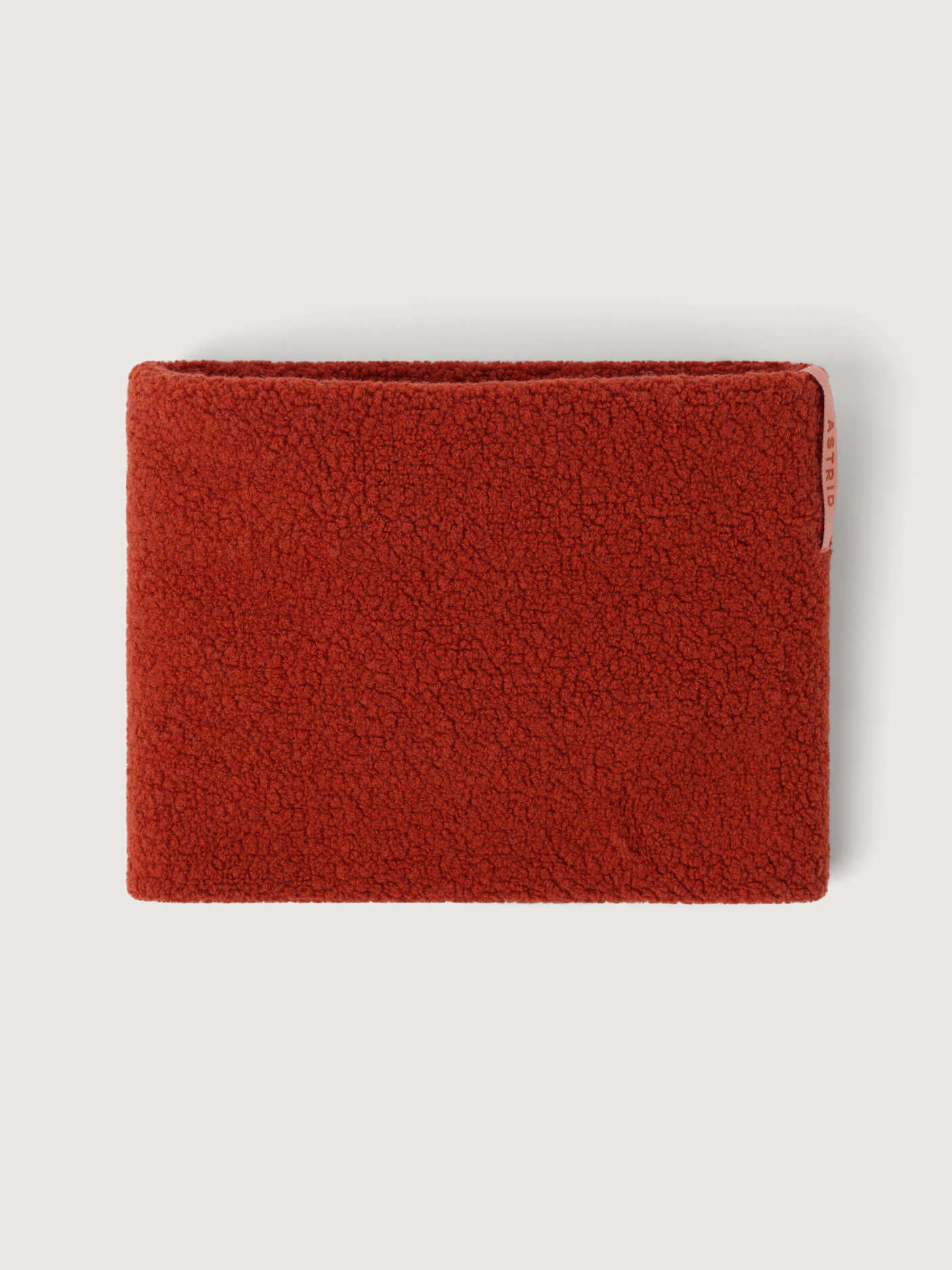 women's wool neckwarmer rust