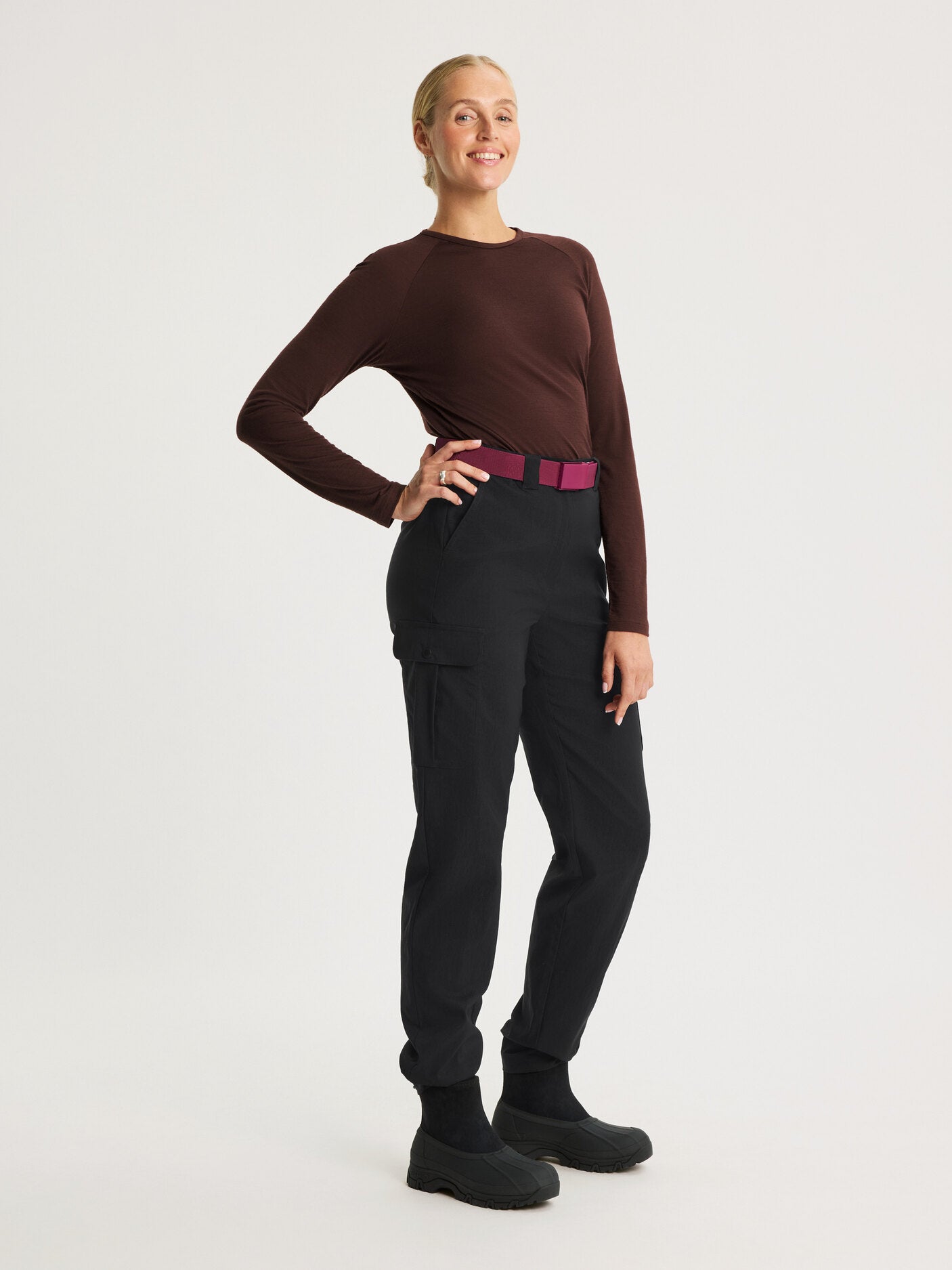 women's cargo pants high waist black [[40 T - 178cm / 5'10'']]