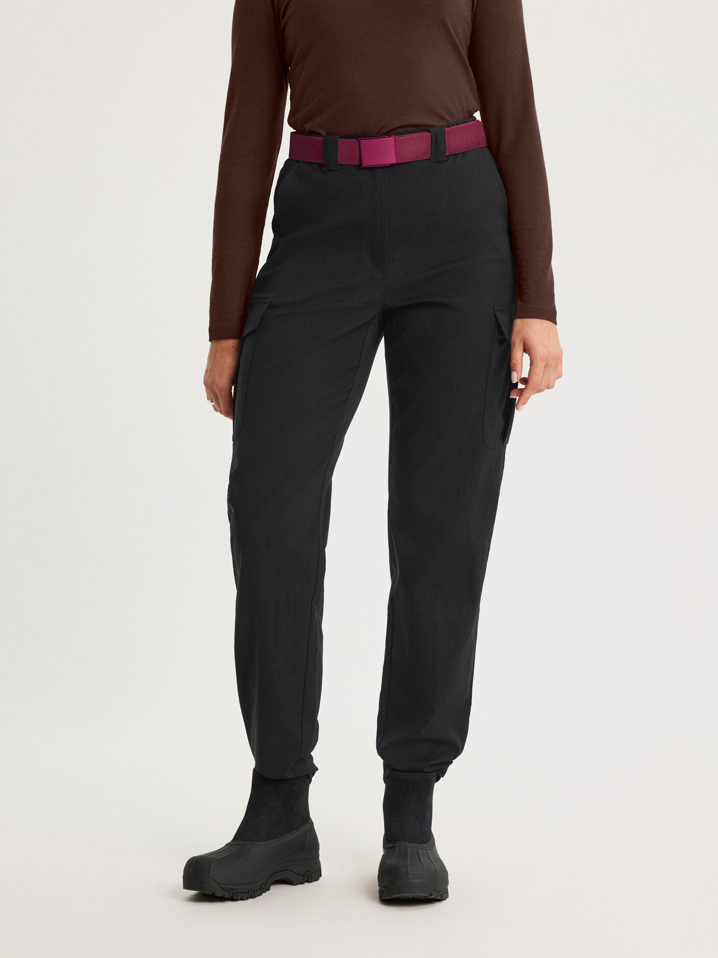 women's cargo pants high waist black [[40 T - 178cm / 5'10'']]
