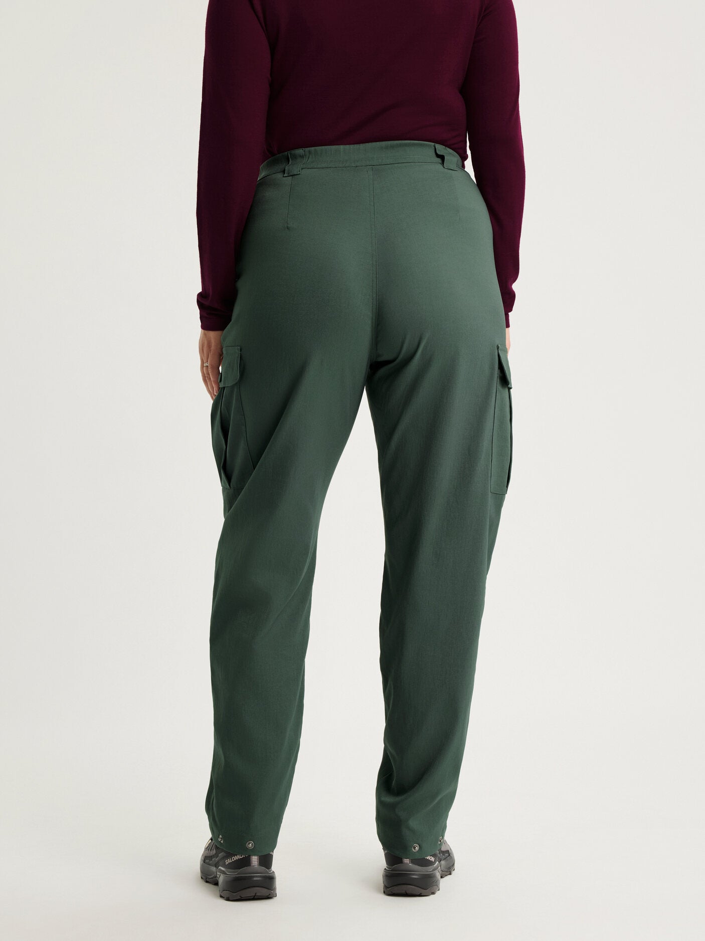 women's cargo pants high waist green [[44 R - 175cm / 5’9'']]