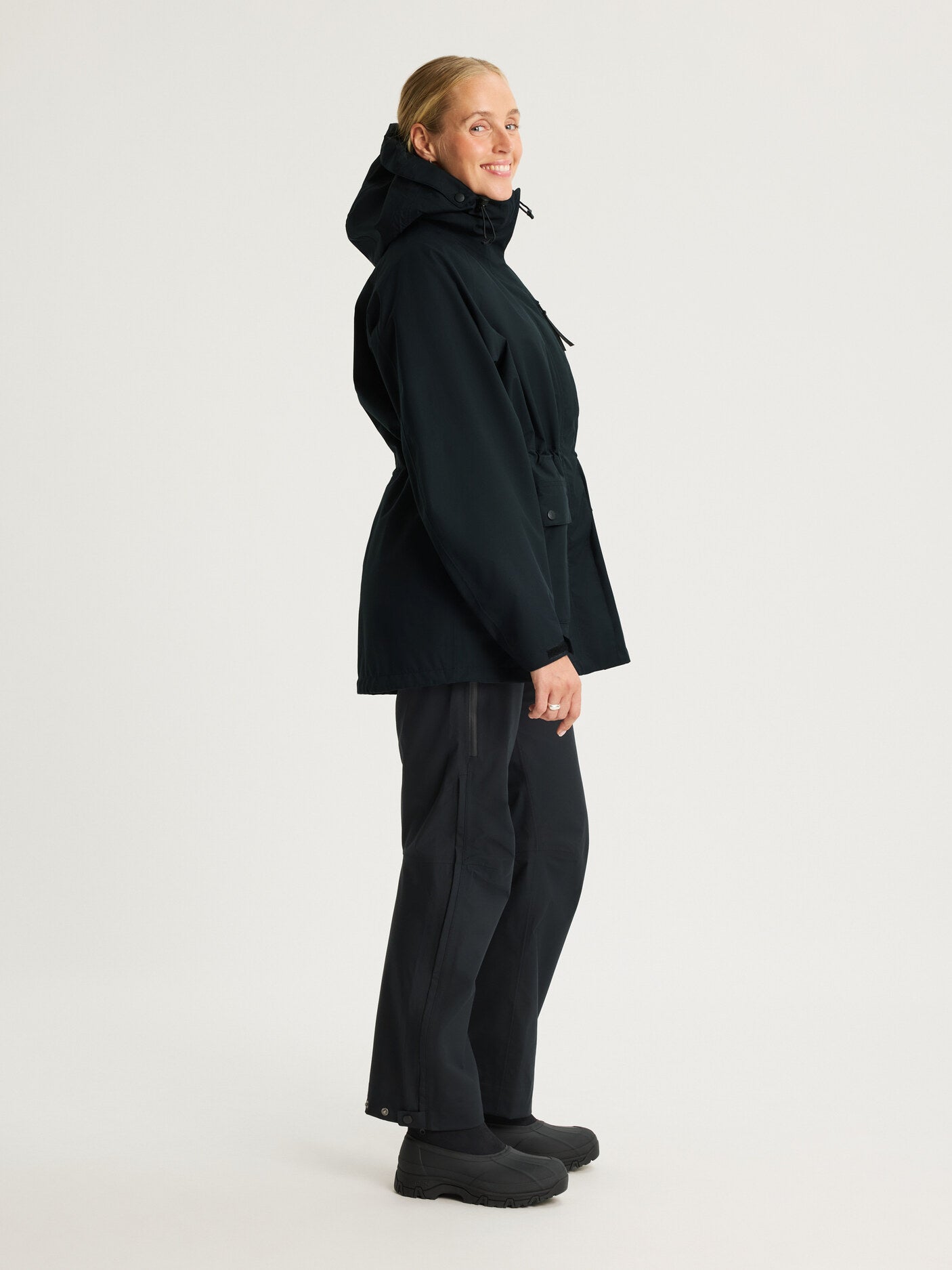 women's waterproof 3L shell jacket black [[M - 178cm / 5'10'']]
