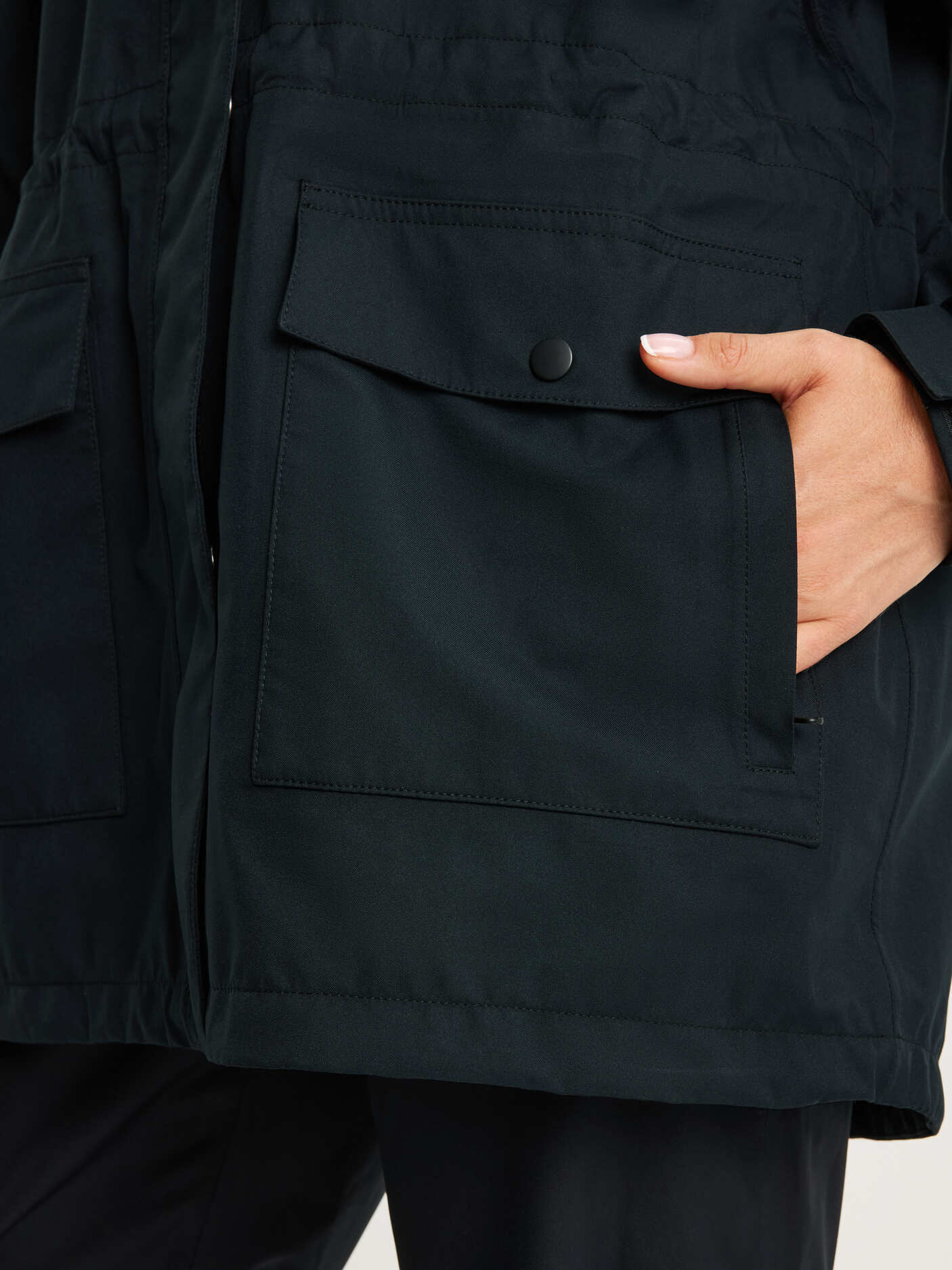 women's waterproof 3L shell jacket black