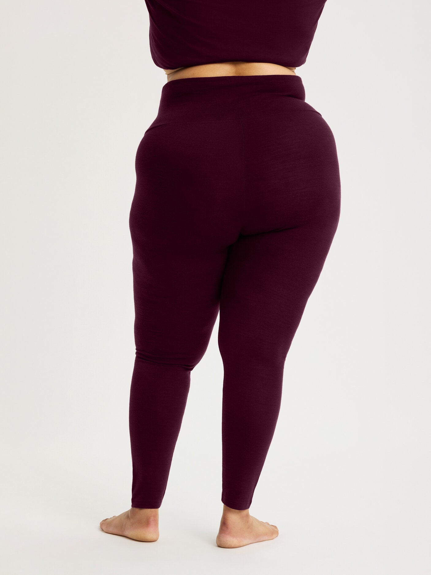 women's base layer pants burgundy [[4XL - 177cm / 5'10'']]