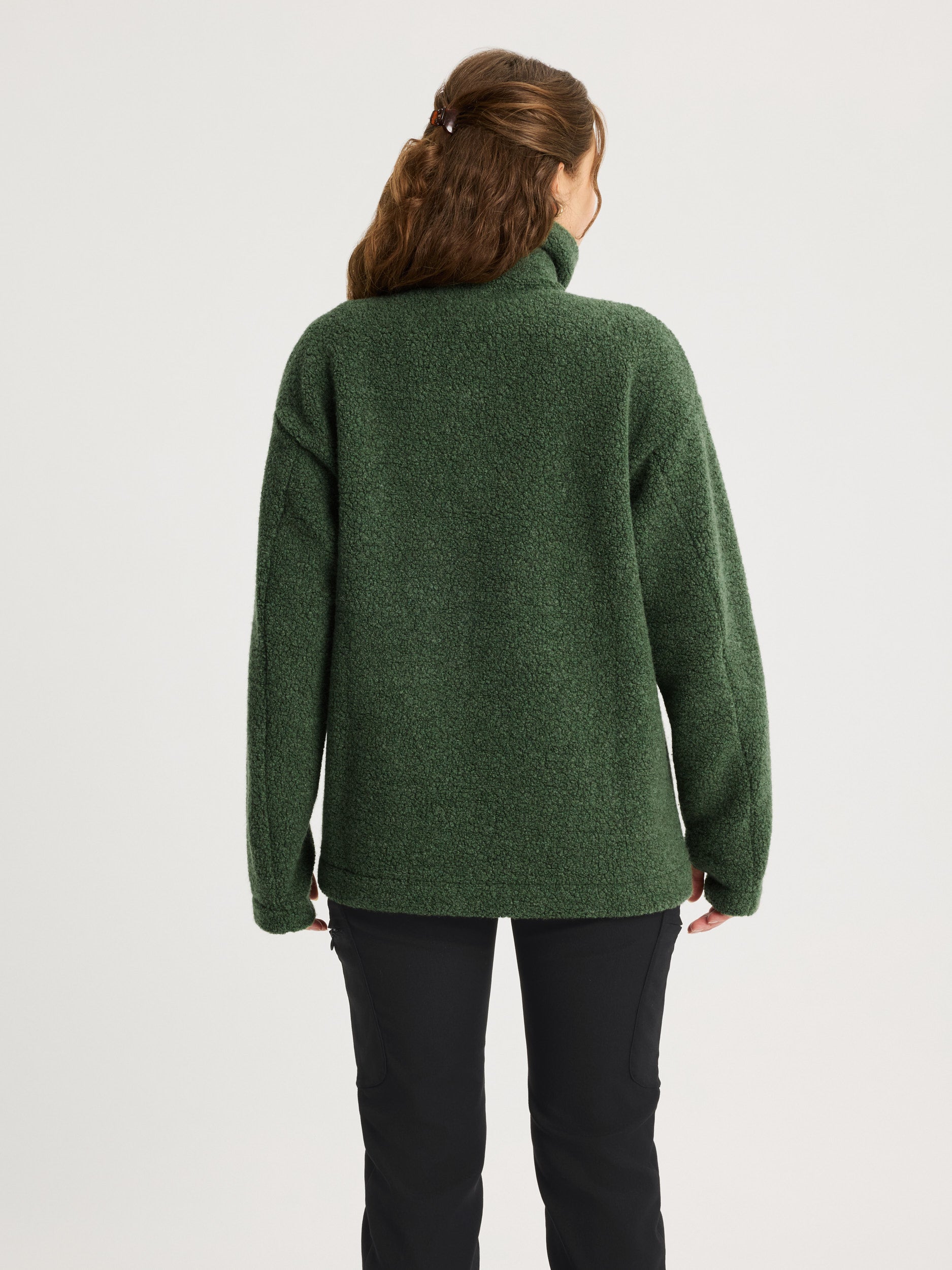 women's fleece jacket green [[S - 167cm / 5'6'']]