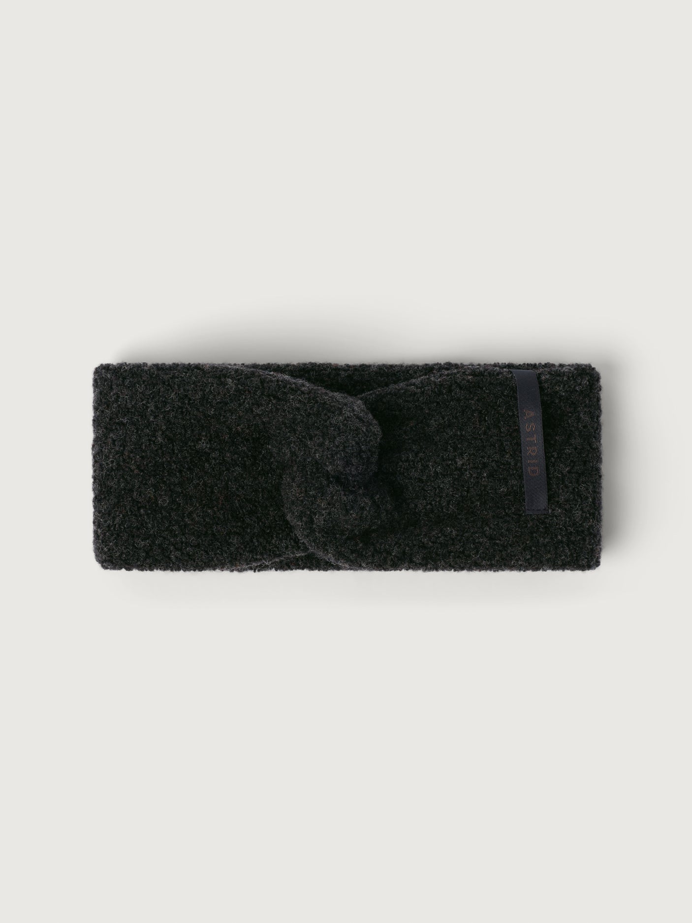 women's wool headband black