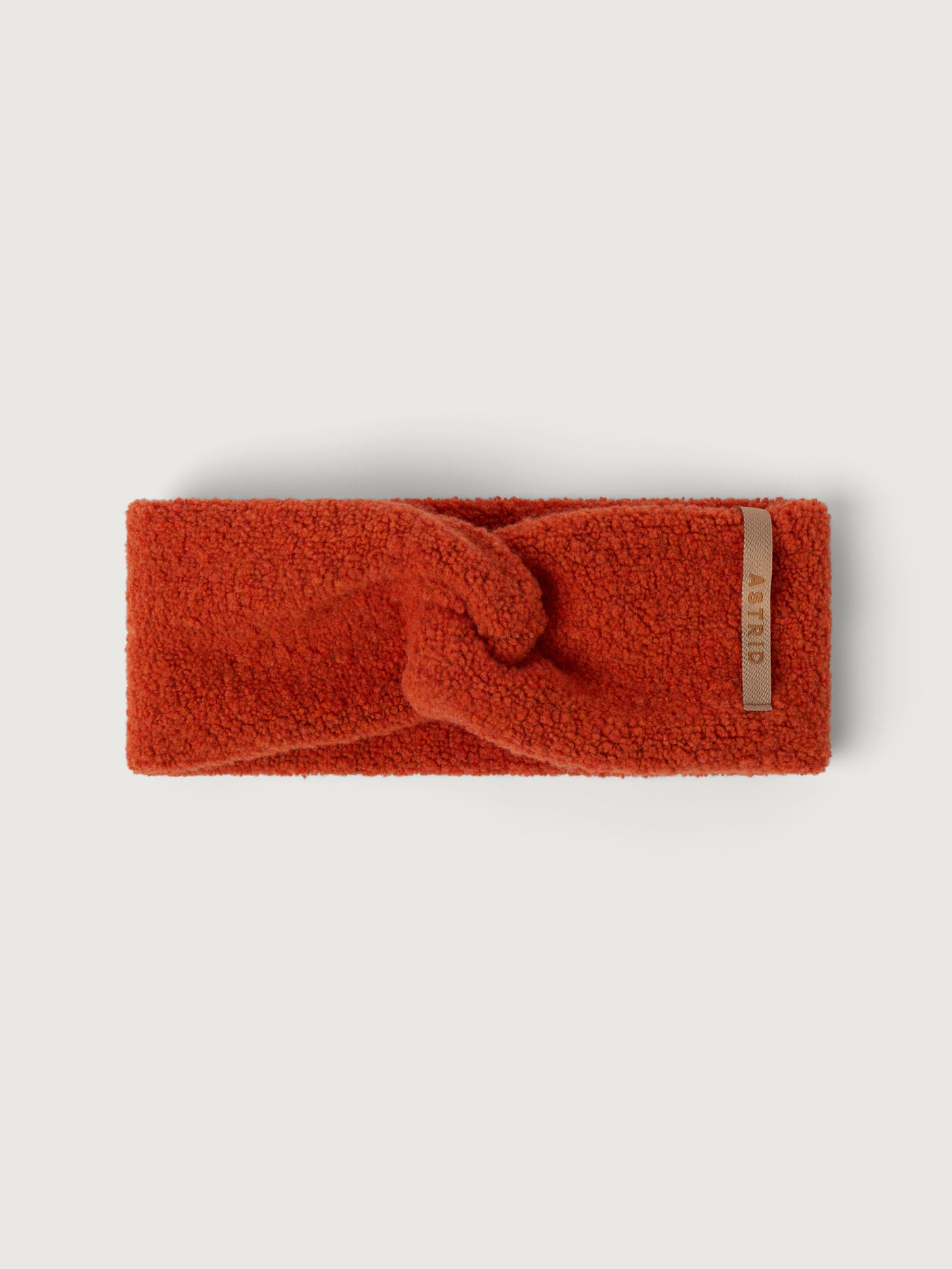 women's wool headband orange