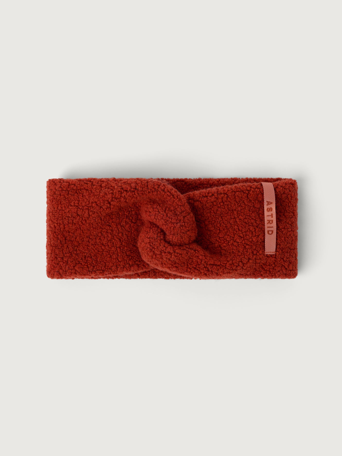women's wool headband rust