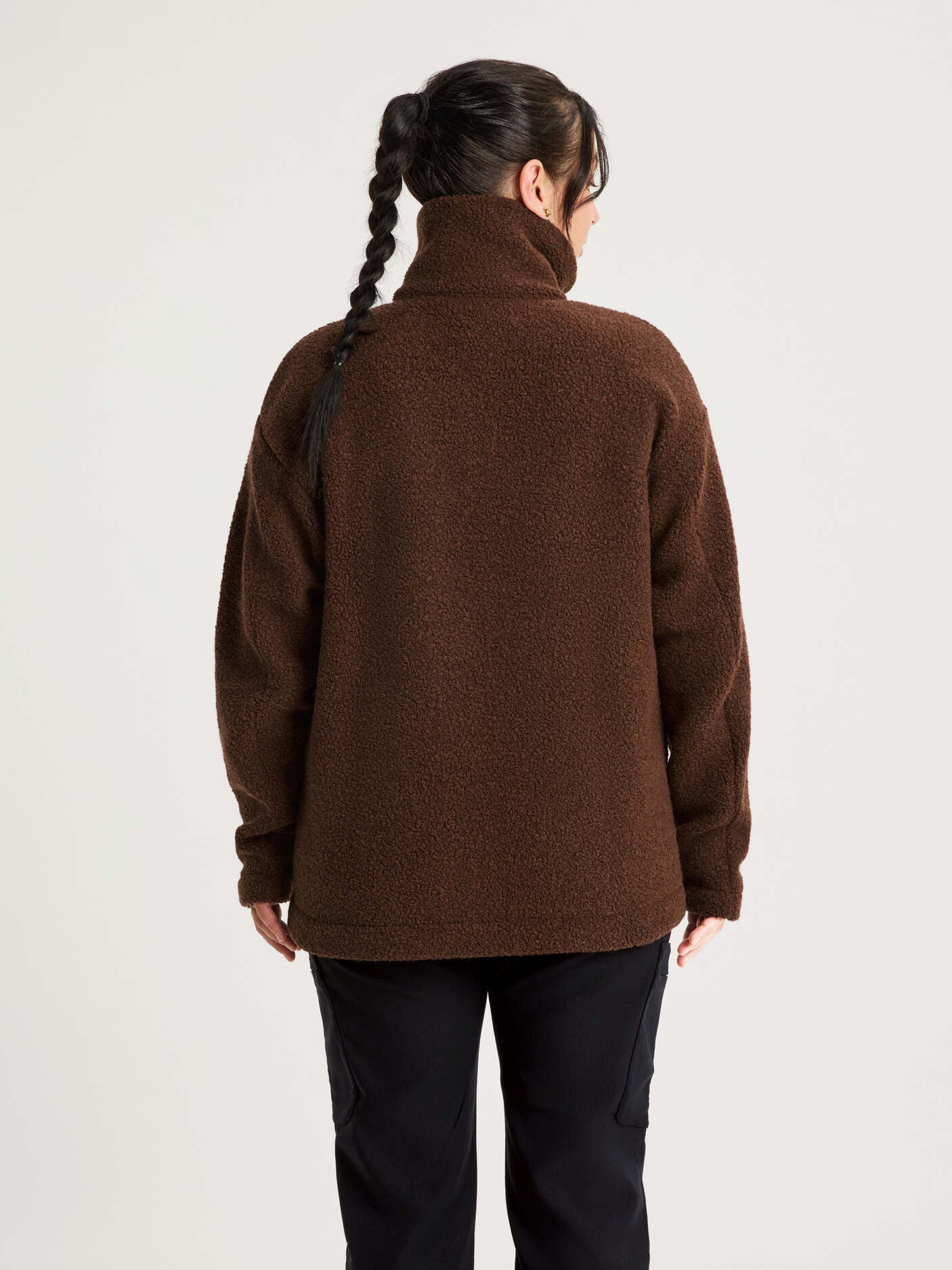 women's fleece jacket brown [[L - 175cm / 5'9'']]