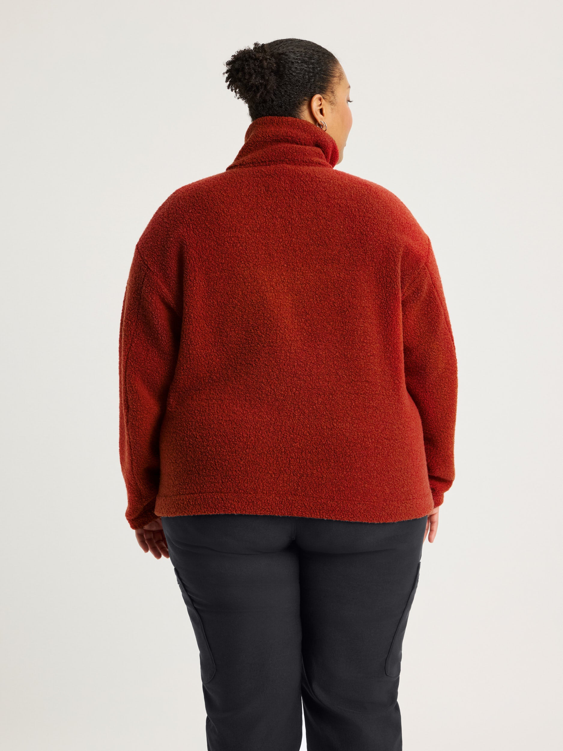 women's fleece jacket rust [[3XL - 177cm / 5'10'']]