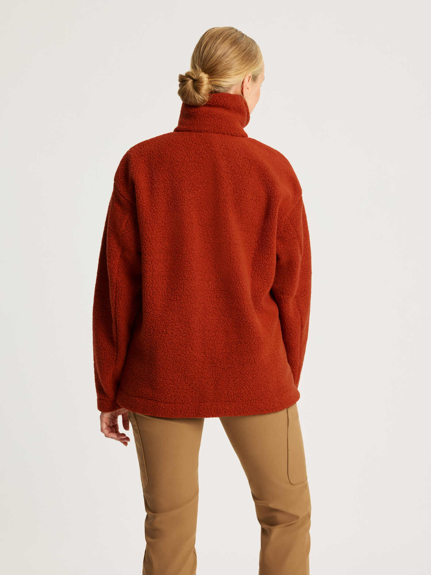 women's fleece jacket rust [[M - 178cm / 5'10'']]