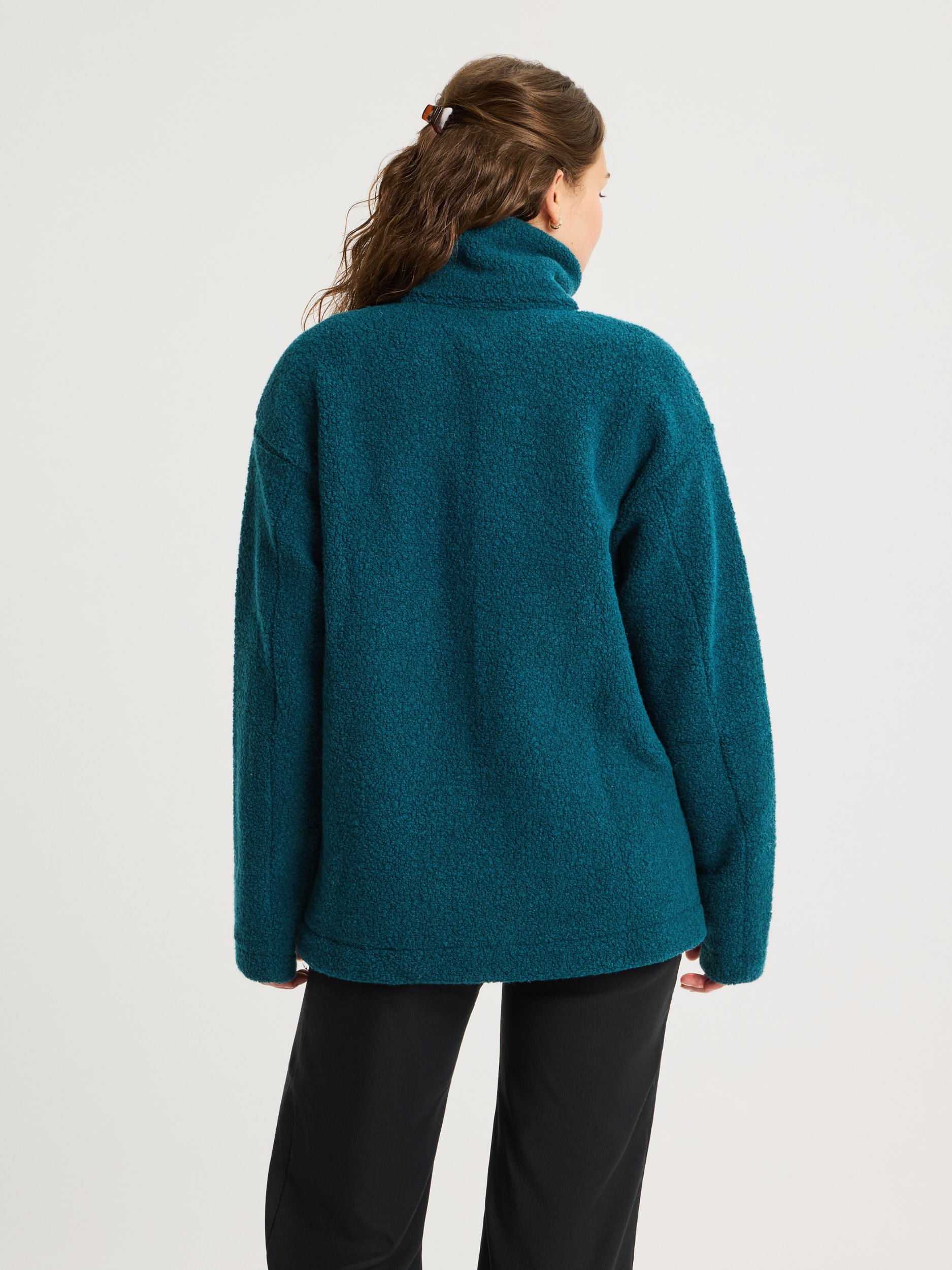 women's fleece jacket teal [[S - 167cm / 5'6'']]