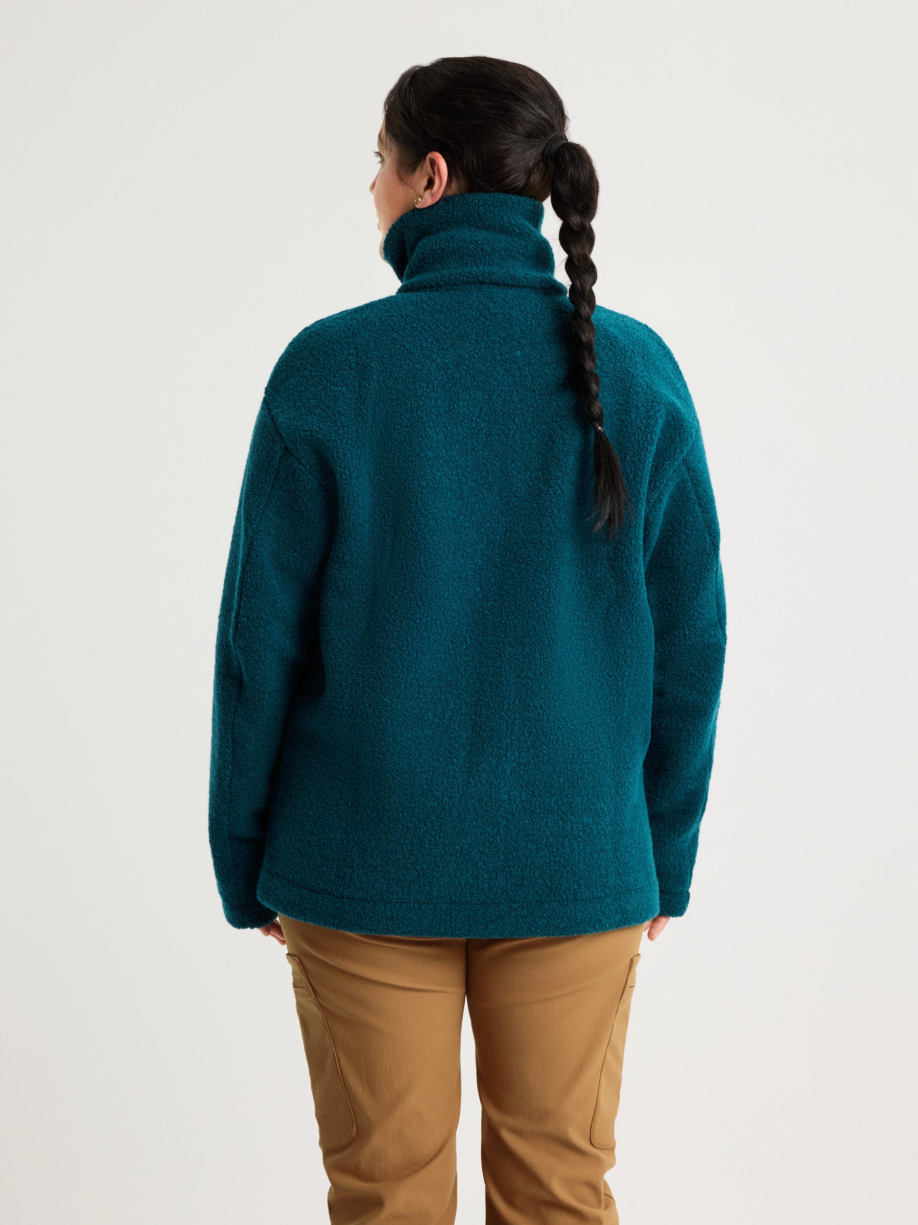 women's fleece jacket teal [[L - 175cm / 5’9'']]