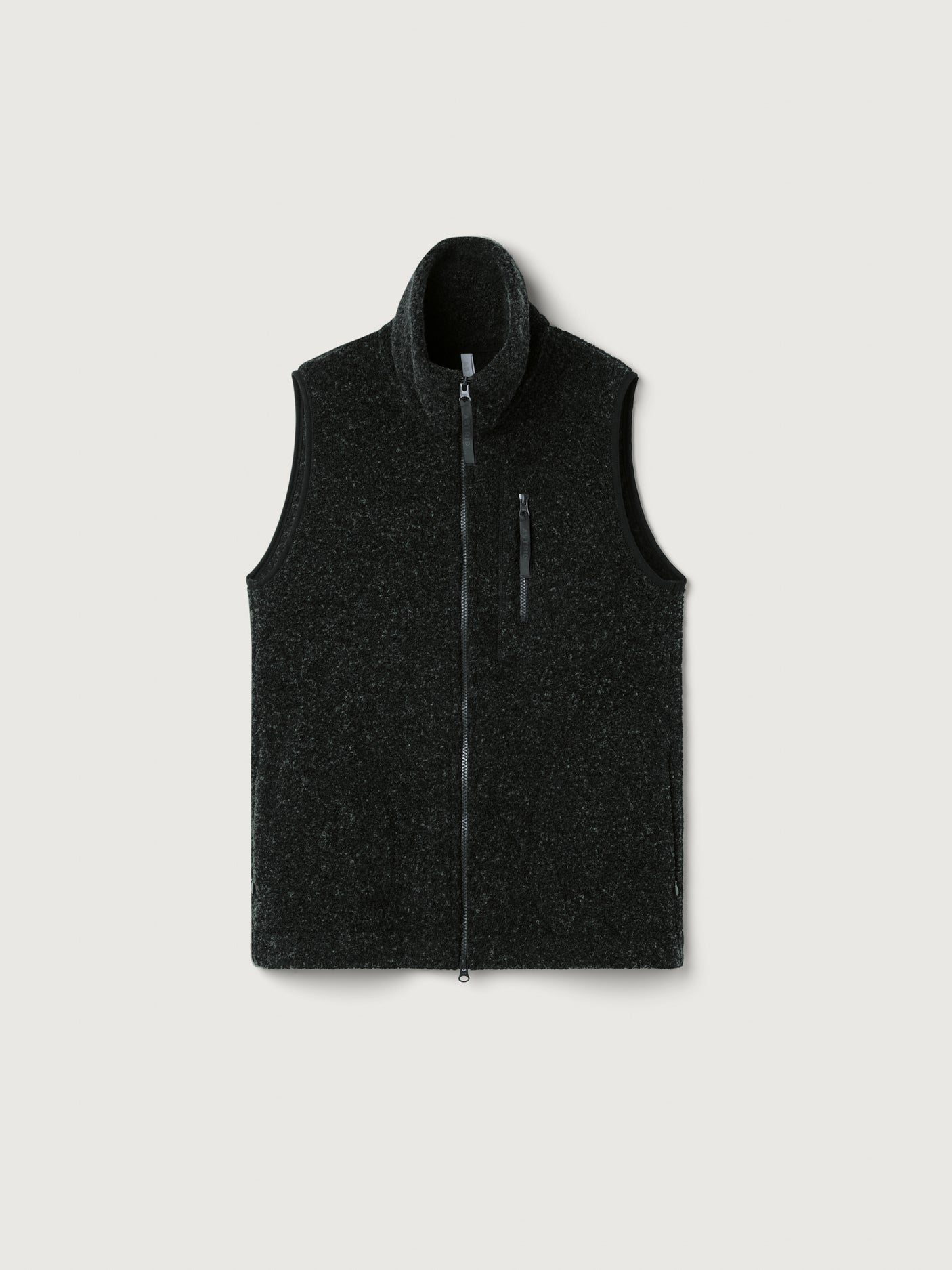 women's fleece vest black